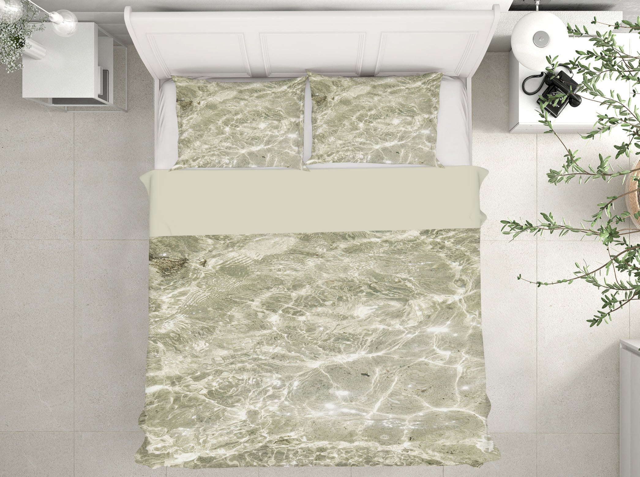 3D Marble Pattern 16056 Bed Pillowcases Quilt