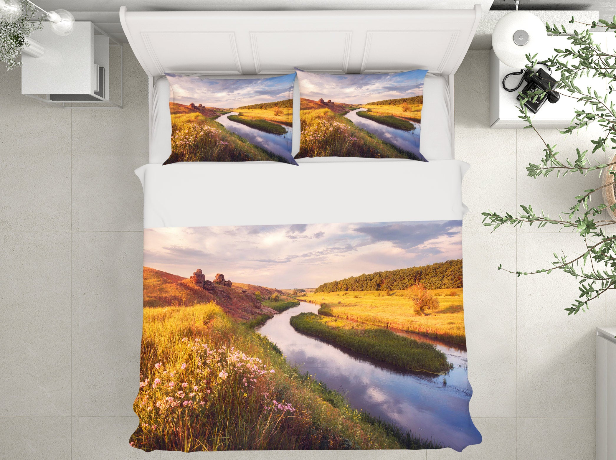 3D River 59111 Bed Pillowcases Quilt