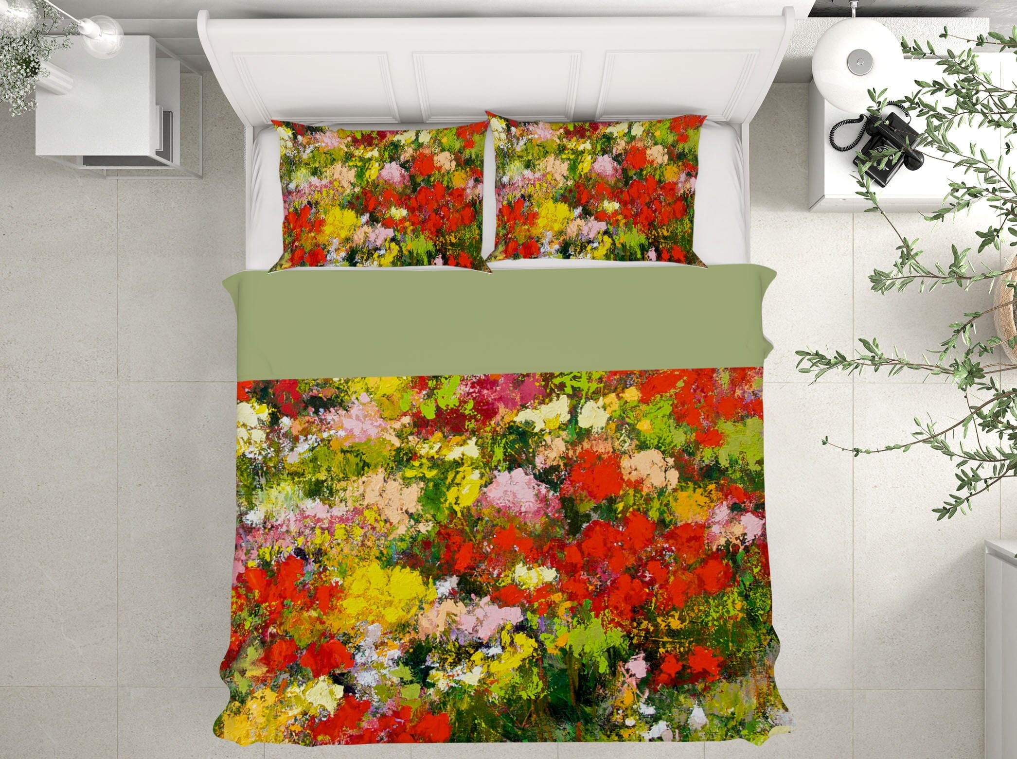3D Colored Flowers 112 Allan P. Friedlander Bedding Bed Pillowcases Quilt Quiet Covers AJ Creativity Home 