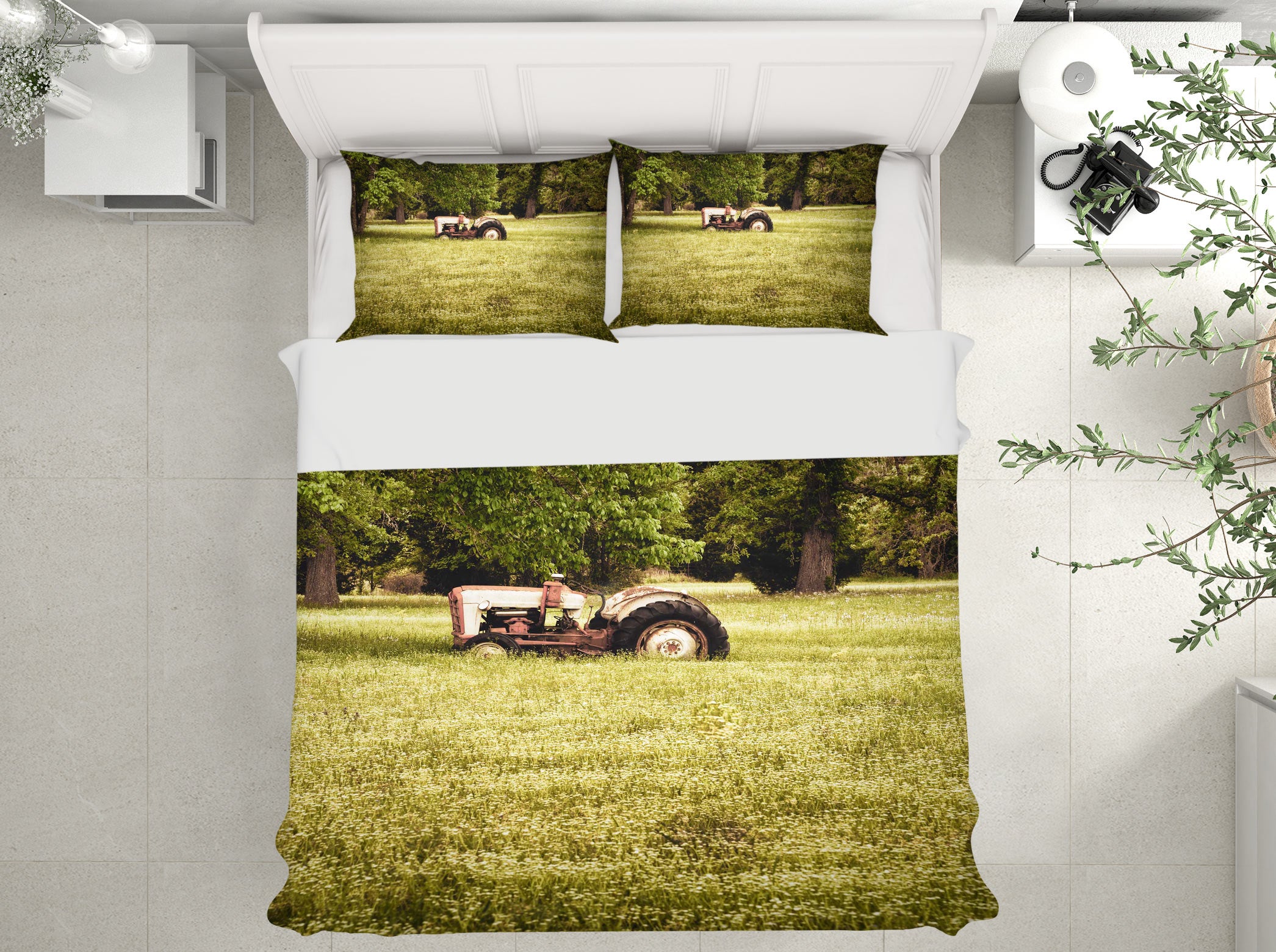 3D Grass Tree Vehicle 8502 Beth Sheridan Bedding Bed Pillowcases Quilt