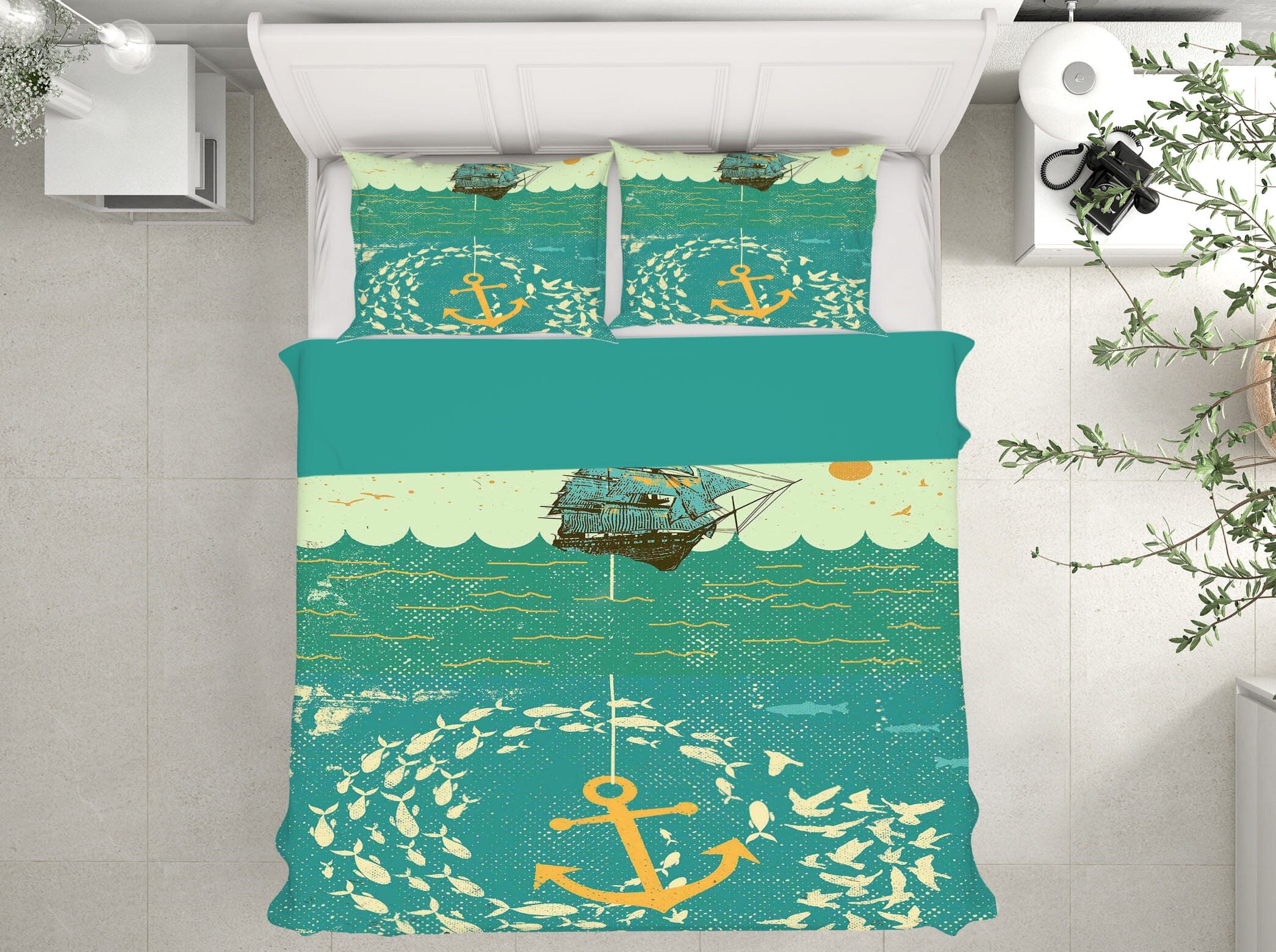 3D School Of Fish 2106 Showdeer Bedding Bed Pillowcases Quilt Quiet Covers AJ Creativity Home 