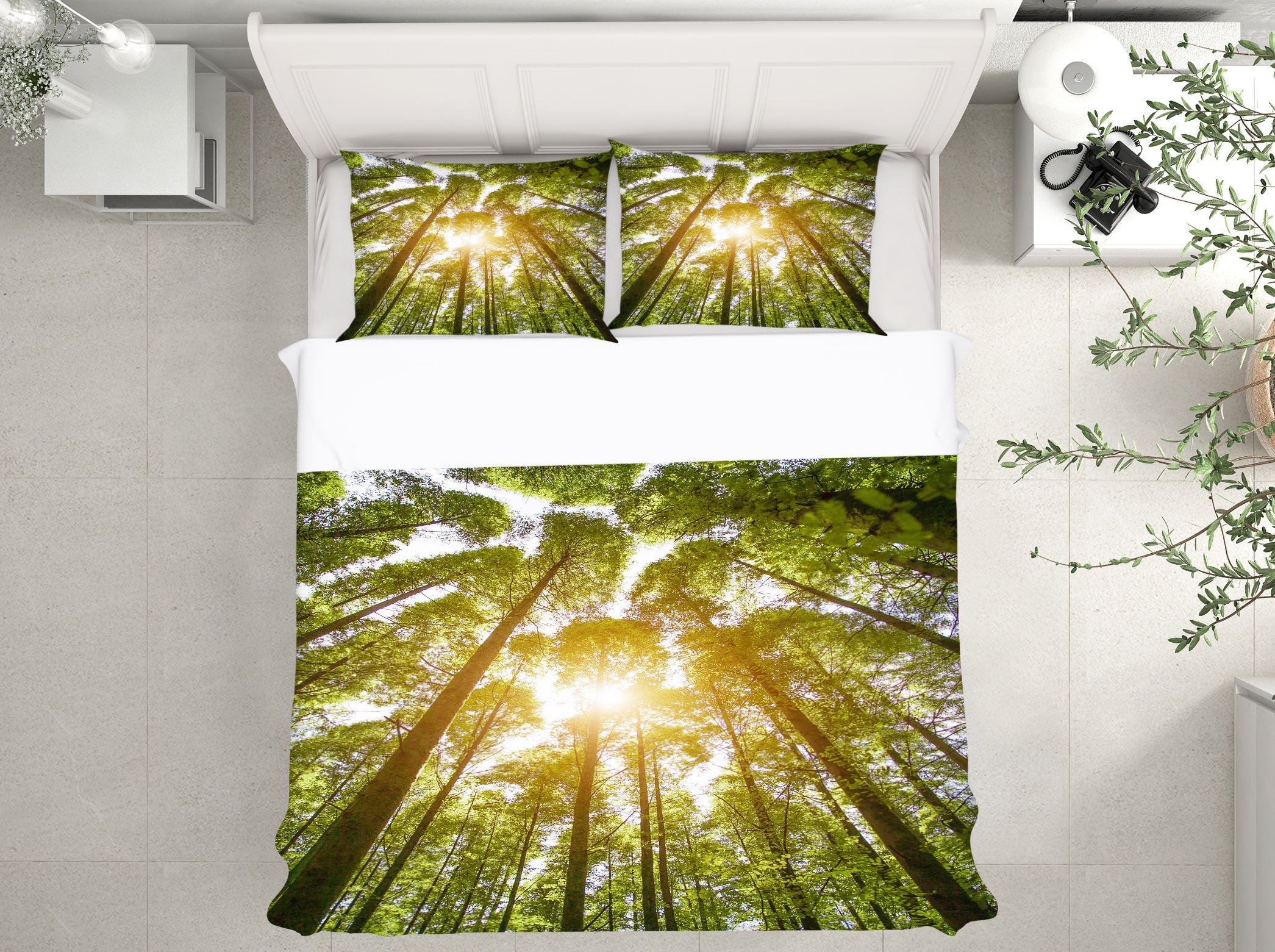 3D Woods Sunshine 16114 Bed Pillowcases Quilt