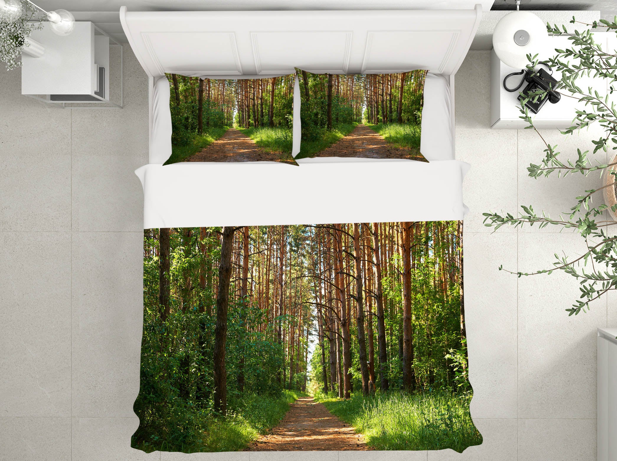 3D Forest 60225 Bed Pillowcases Quilt