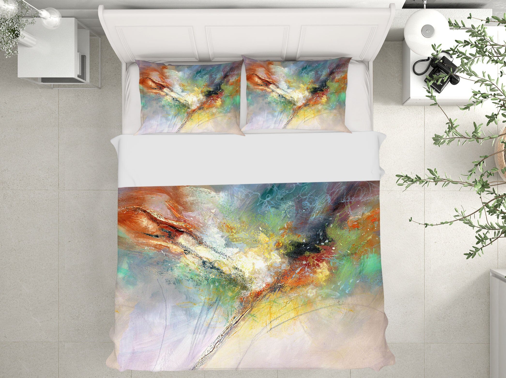 3D Color Splash 2005 Anne Farrall Doyle Bedding Bed Pillowcases Quilt Quiet Covers AJ Creativity Home 