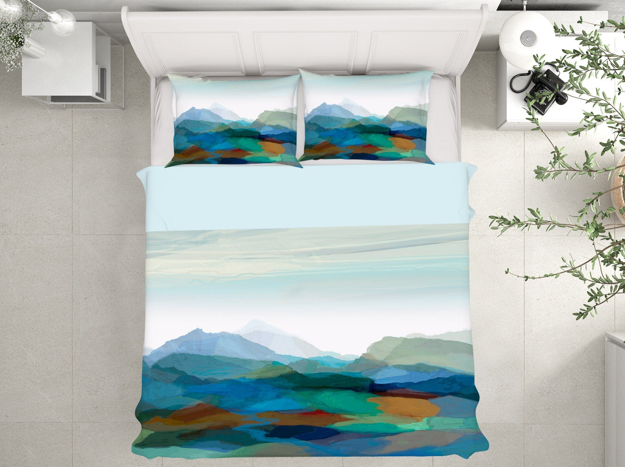 3D Dark Green Peak 2119 Michael Tienhaara Bedding Bed Pillowcases Quilt Quiet Covers AJ Creativity Home 