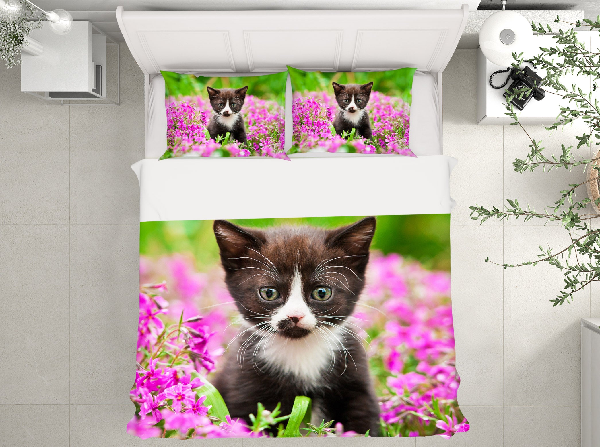 3D Little Cat 15015 Bed Pillowcases Quilt