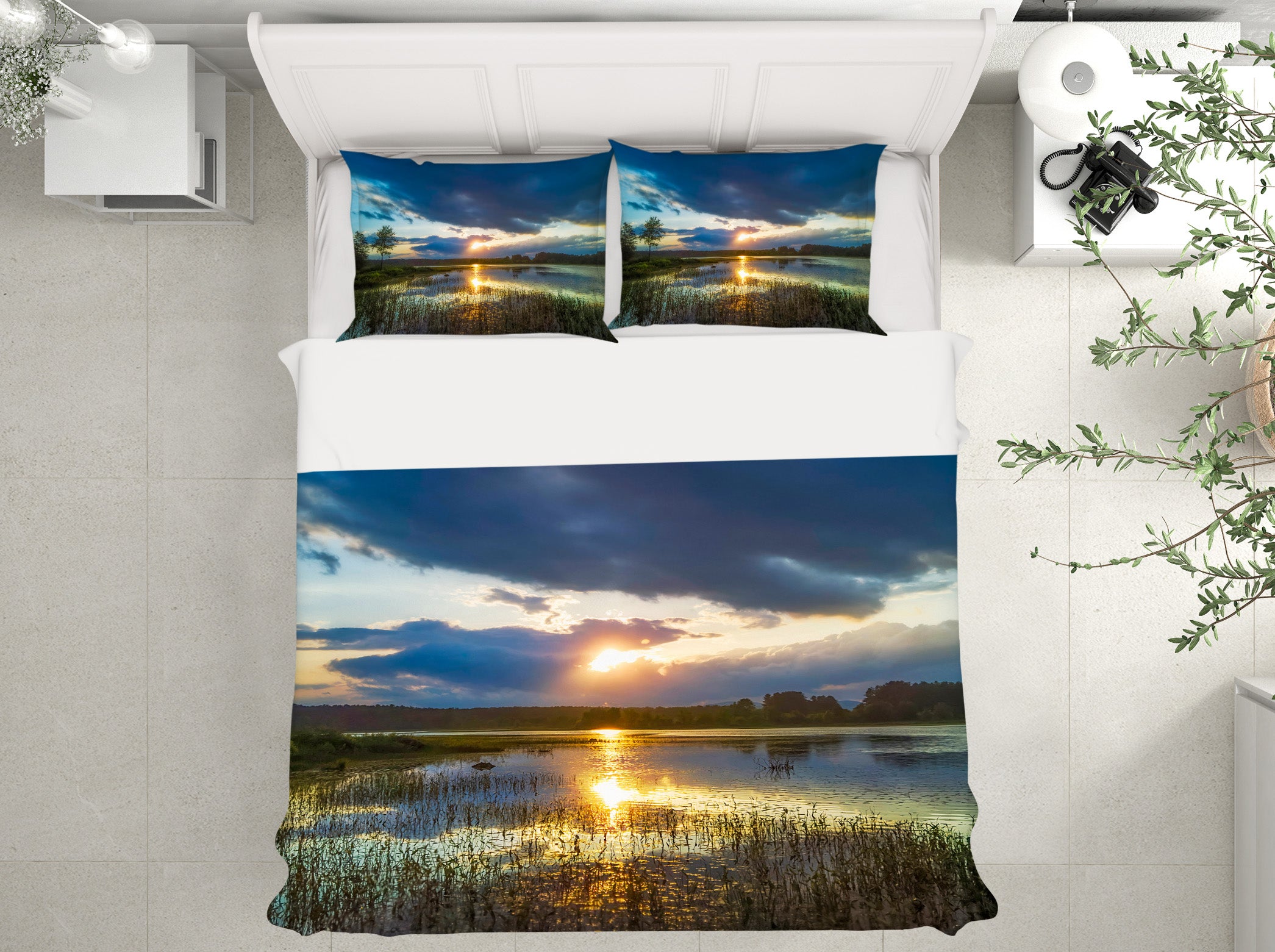 3D Lake Sky 86013 Jerry LoFaro bedding Bed Pillowcases Quilt