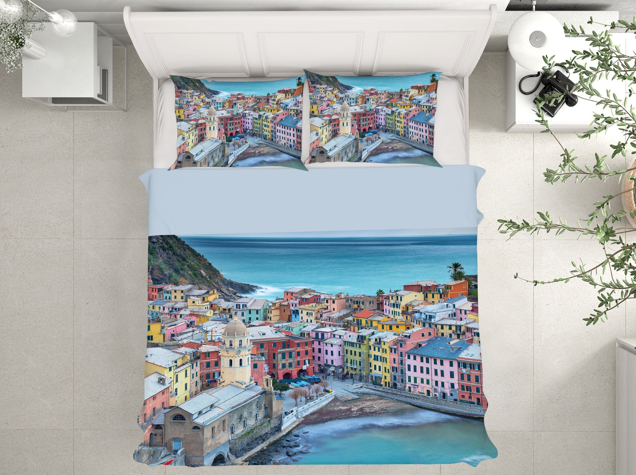 3D Seaside City 2126 Marco Carmassi Bedding Bed Pillowcases Quilt Quiet Covers AJ Creativity Home 