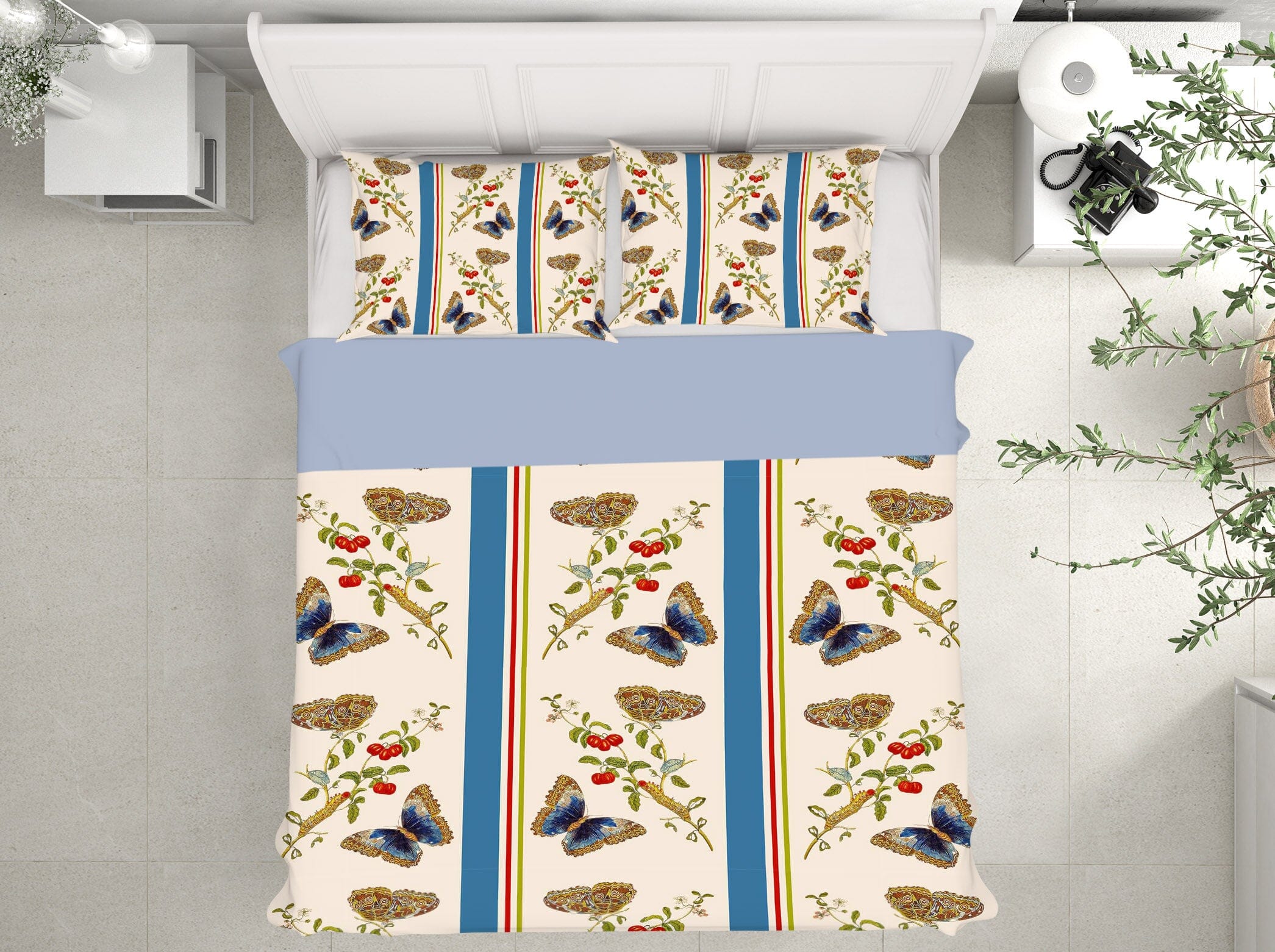 3D Blue Butterfly 174 Uta Naumann Bedding Bed Pillowcases Quilt Quiet Covers AJ Creativity Home 