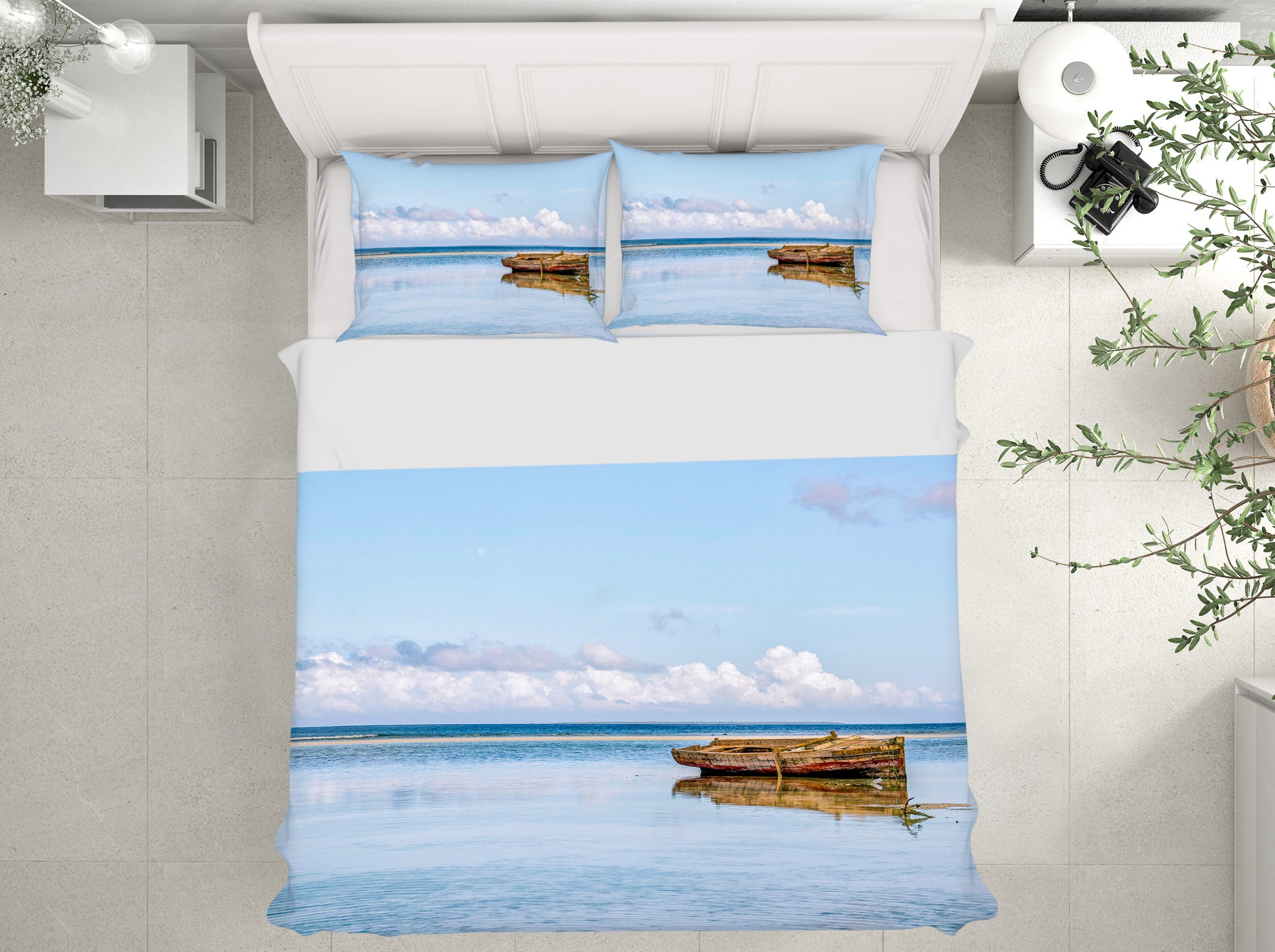 3D African Boat 060 Marco Carmassi Bedding Bed Pillowcases Quilt