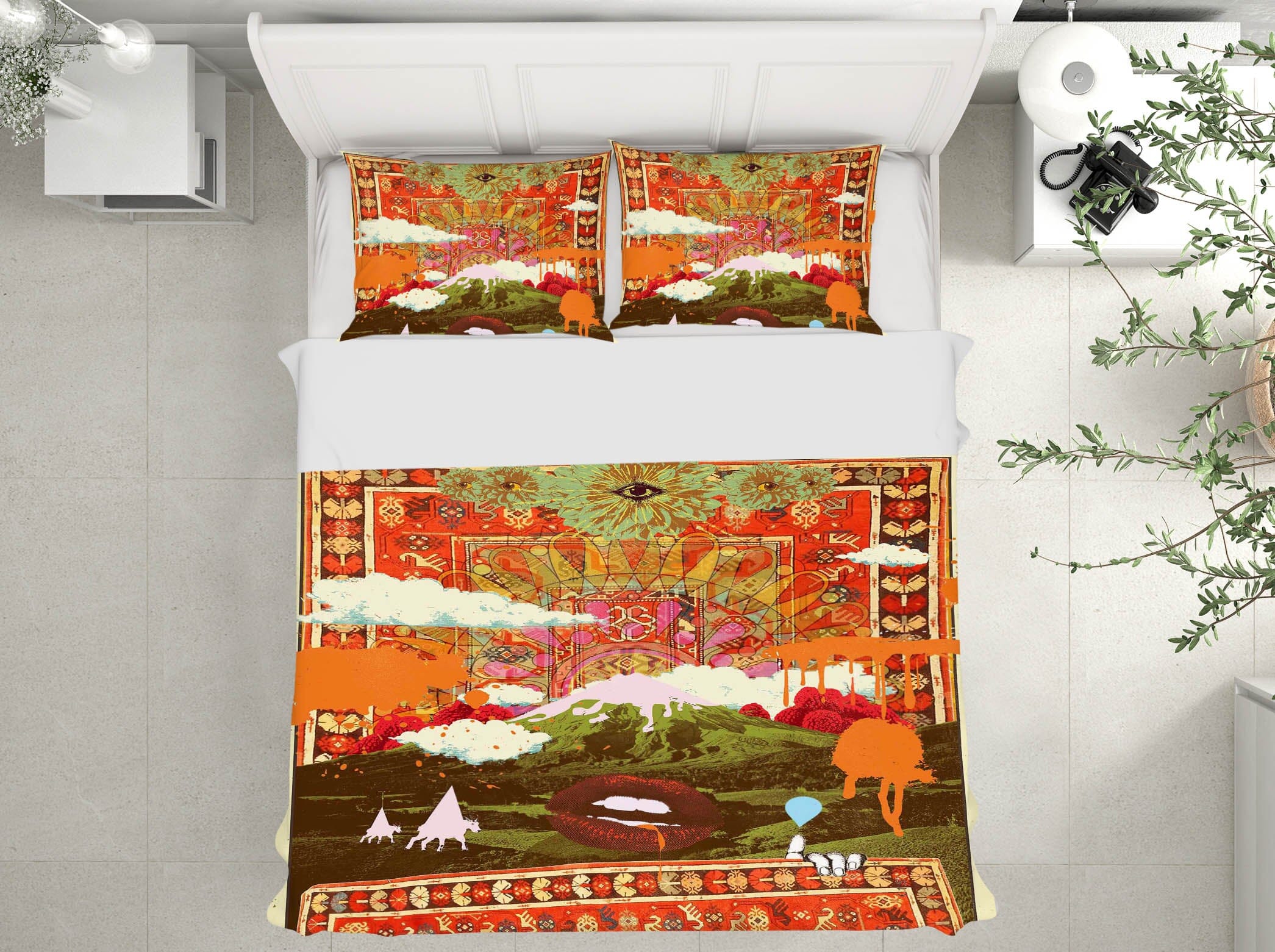 3D Flower Village 2109 Showdeer Bedding Bed Pillowcases Quilt Quiet Covers AJ Creativity Home 