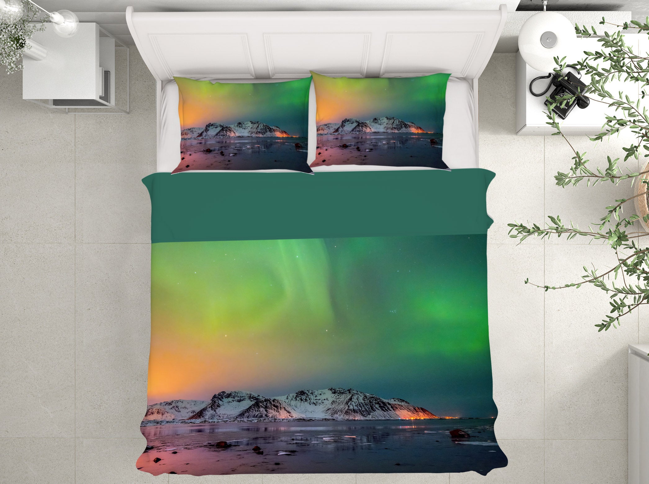 3D Green Aurora 134 Marco Carmassi Bedding Bed Pillowcases Quilt