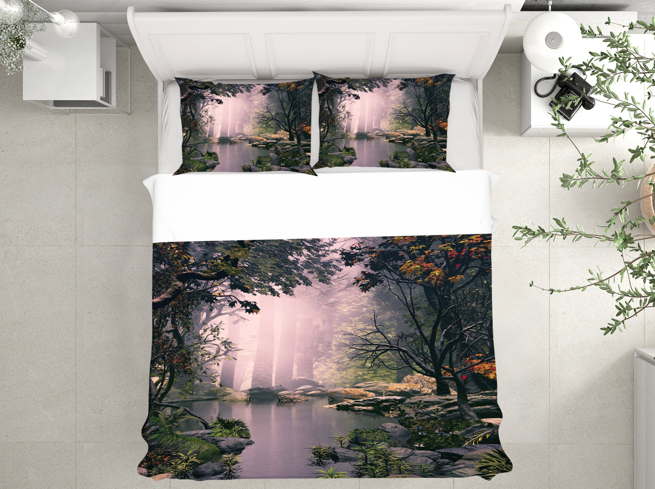3D Jungle 15129 Bed Pillowcases Quilt