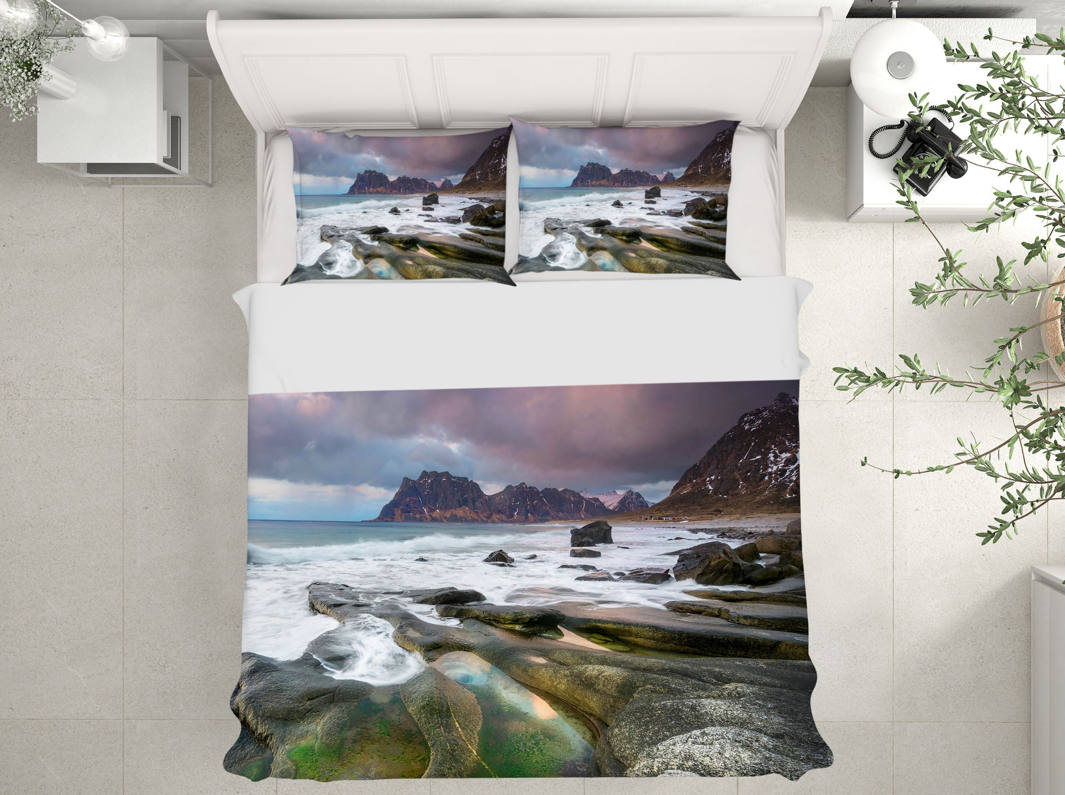 3D Uttakleiv Beach 091 Marco Carmassi Bedding Bed Pillowcases Quilt