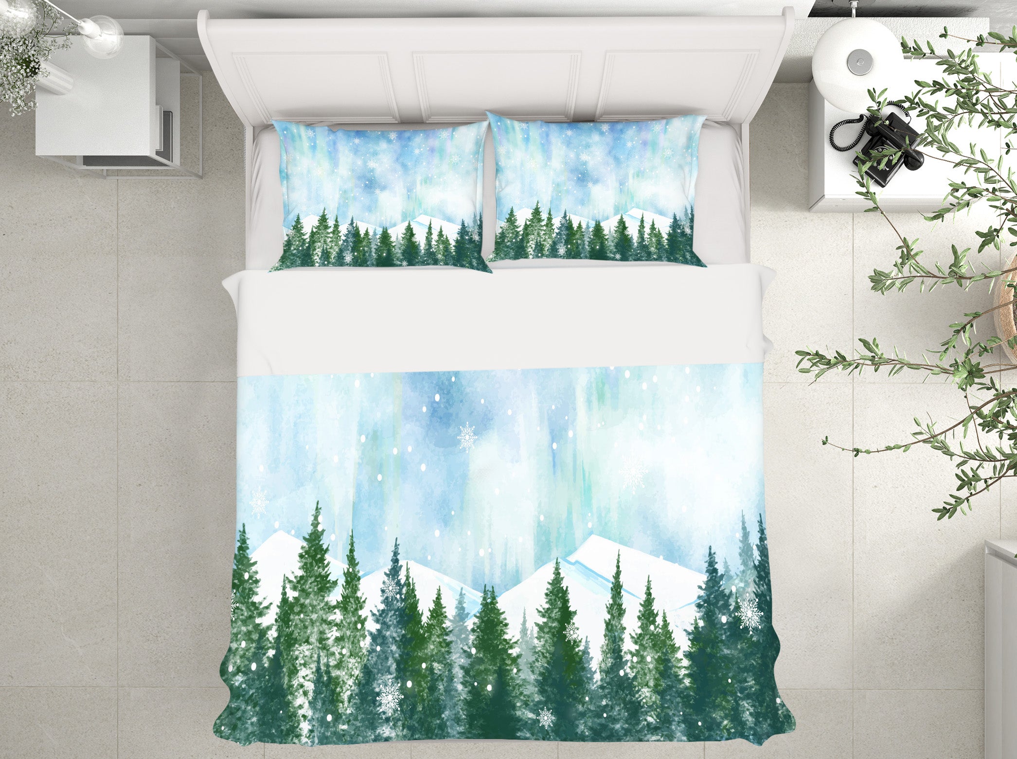 3D Forest 60181 Bed Pillowcases Quilt