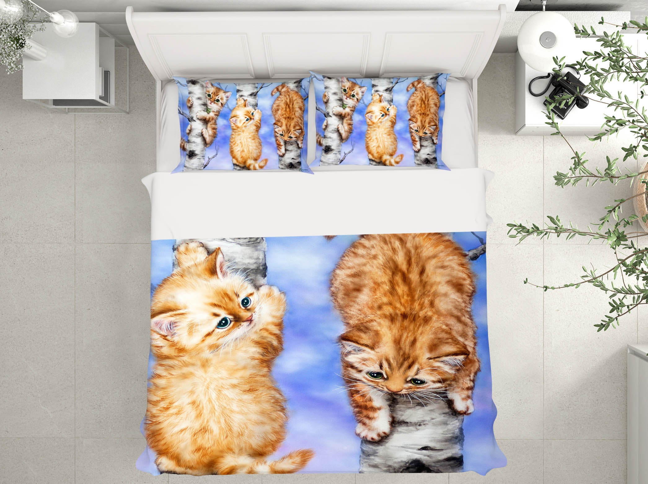 3D Cute Cat 5877 Kayomi Harai Bedding Bed Pillowcases Quilt Cover Duvet Cover