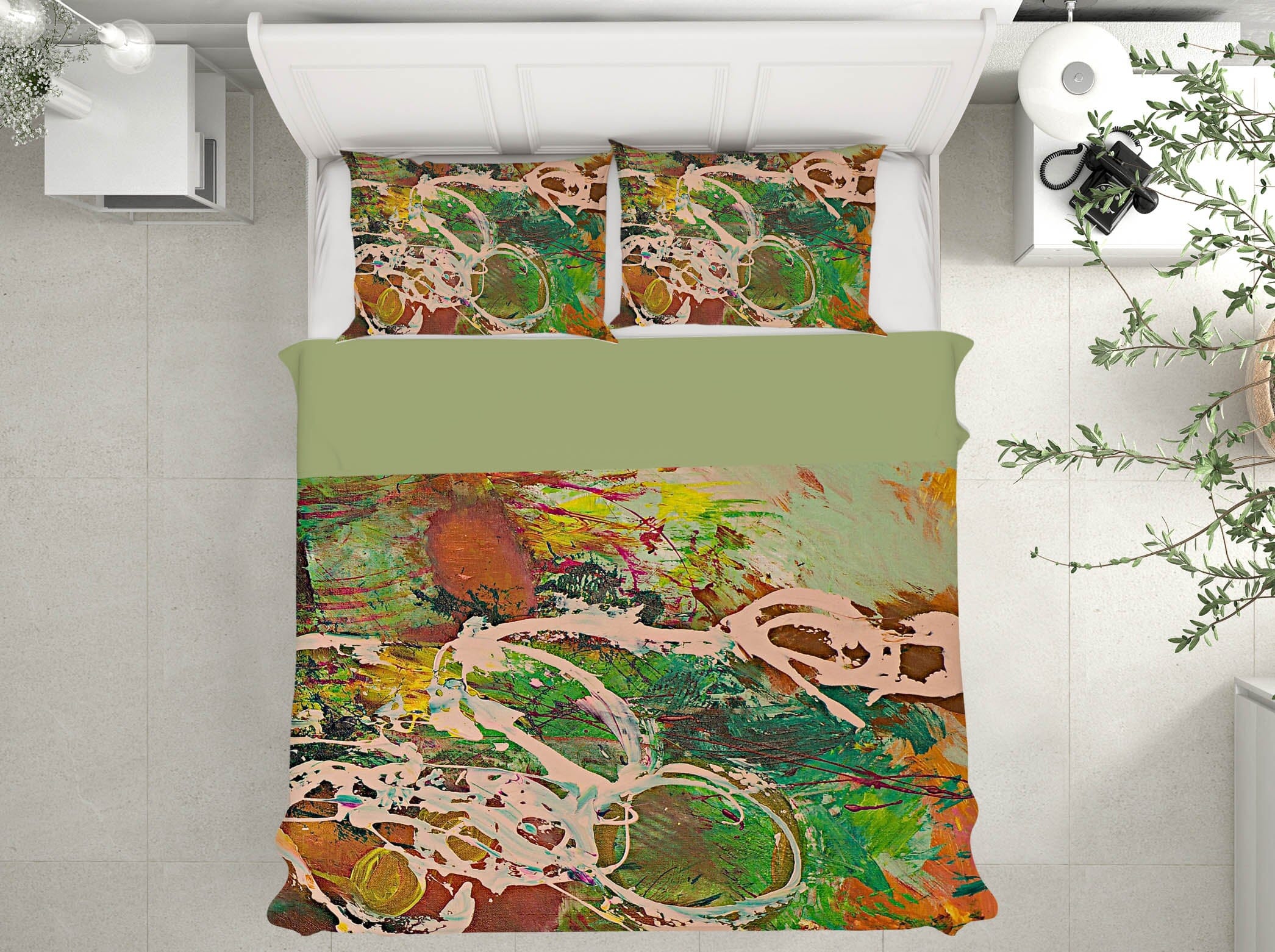 3D Painted Lotus Pond 102 Allan P. Friedlander Bedding Bed Pillowcases Quilt Quiet Covers AJ Creativity Home 