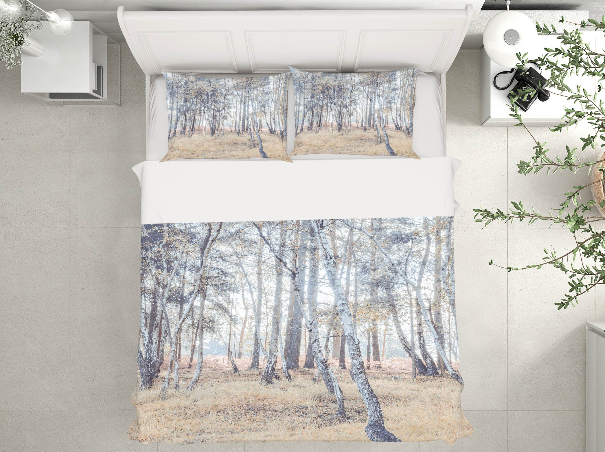 3D Forest Trees 7212 Assaf Frank Bedding Bed Pillowcases Quilt Cover Duvet Cover