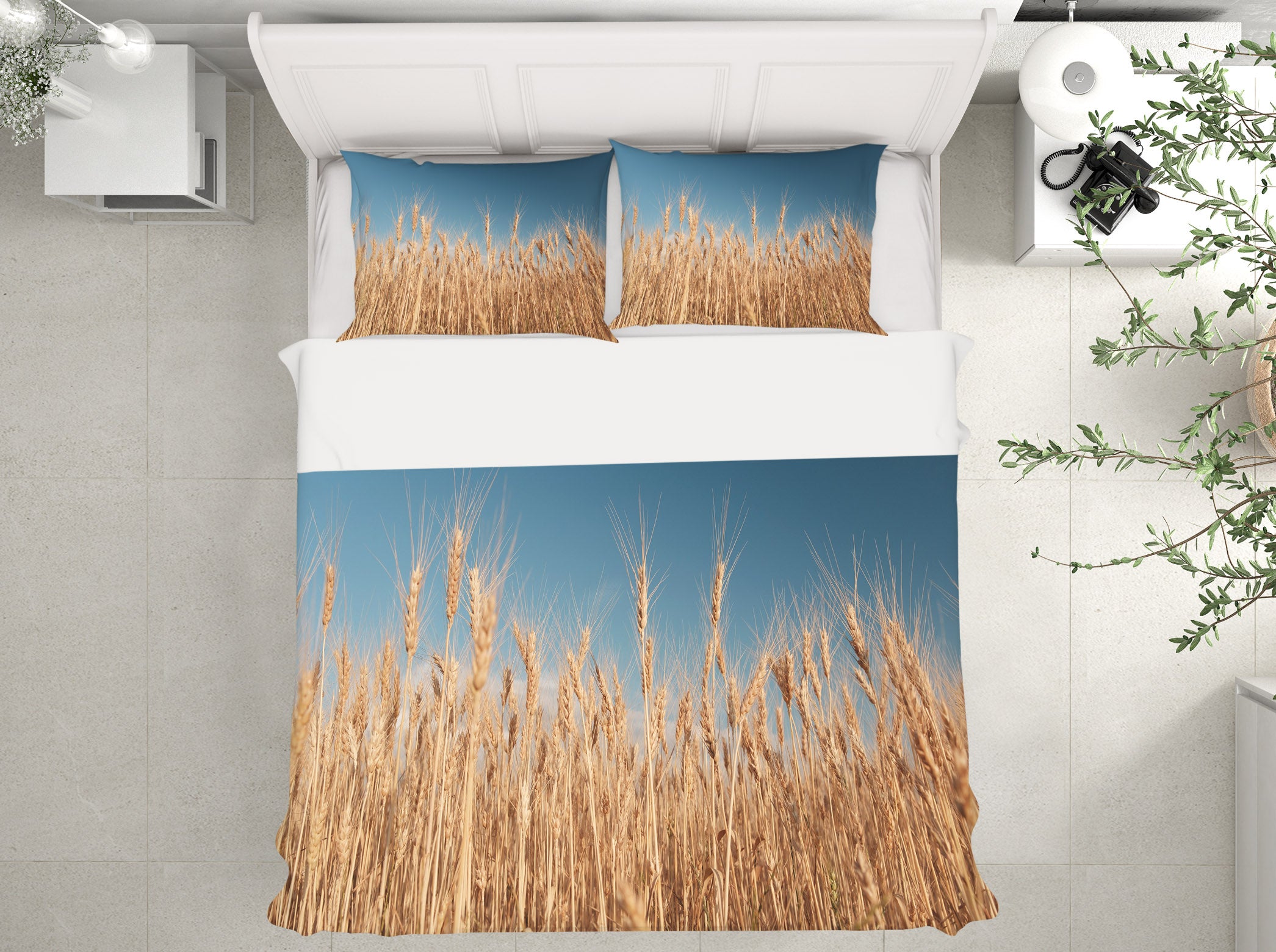 3D Reeds 61016 Bed Pillowcases Quilt