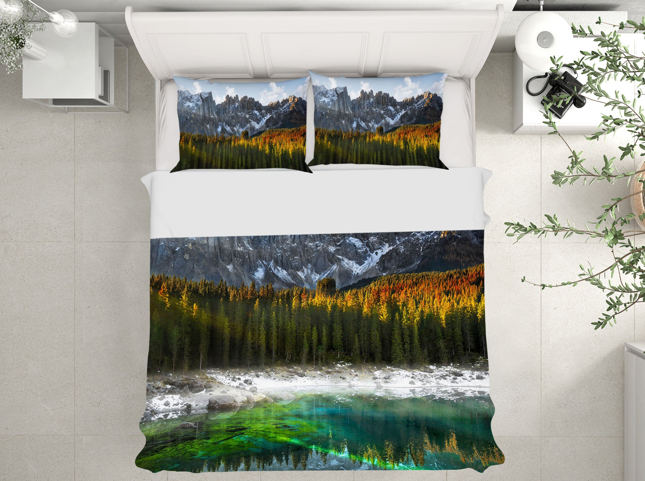 3D Carezza Lake 017 Marco Carmassi Bedding Bed Pillowcases Quilt