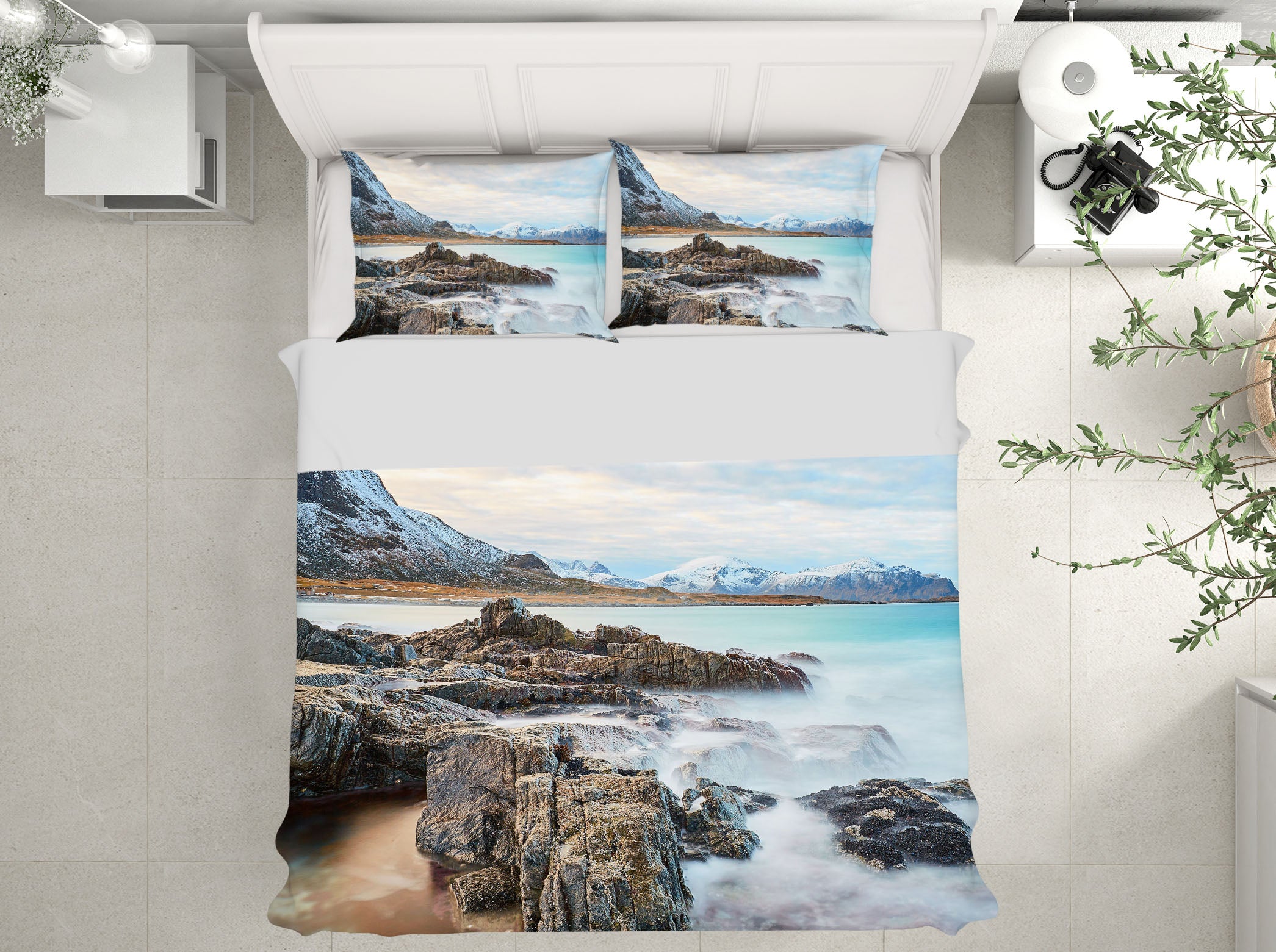 3D Stone 16073 Bed Pillowcases Quilt