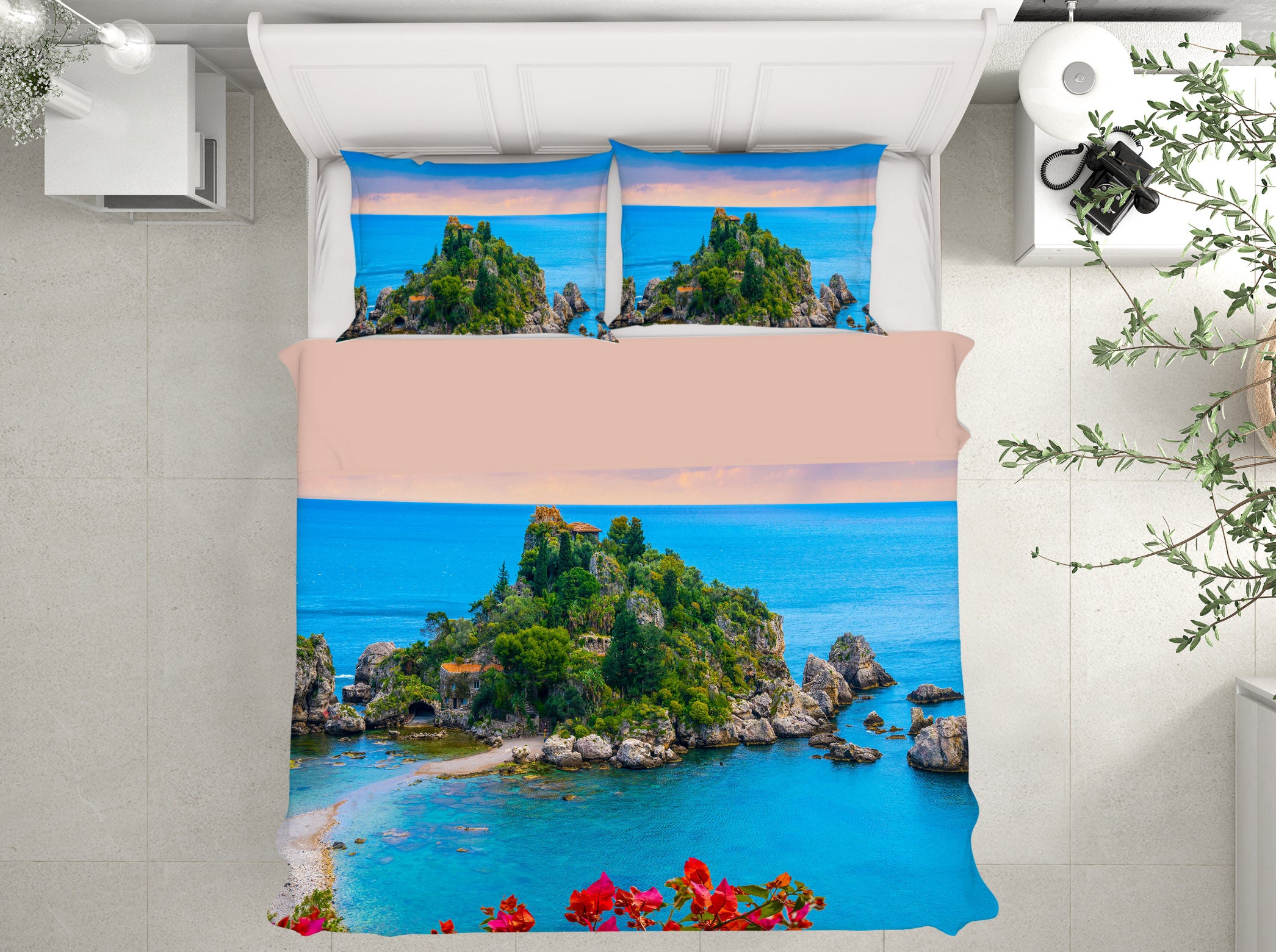 3D Taormina Sicily 148 Marco Carmassi Bedding Bed Pillowcases Quilt