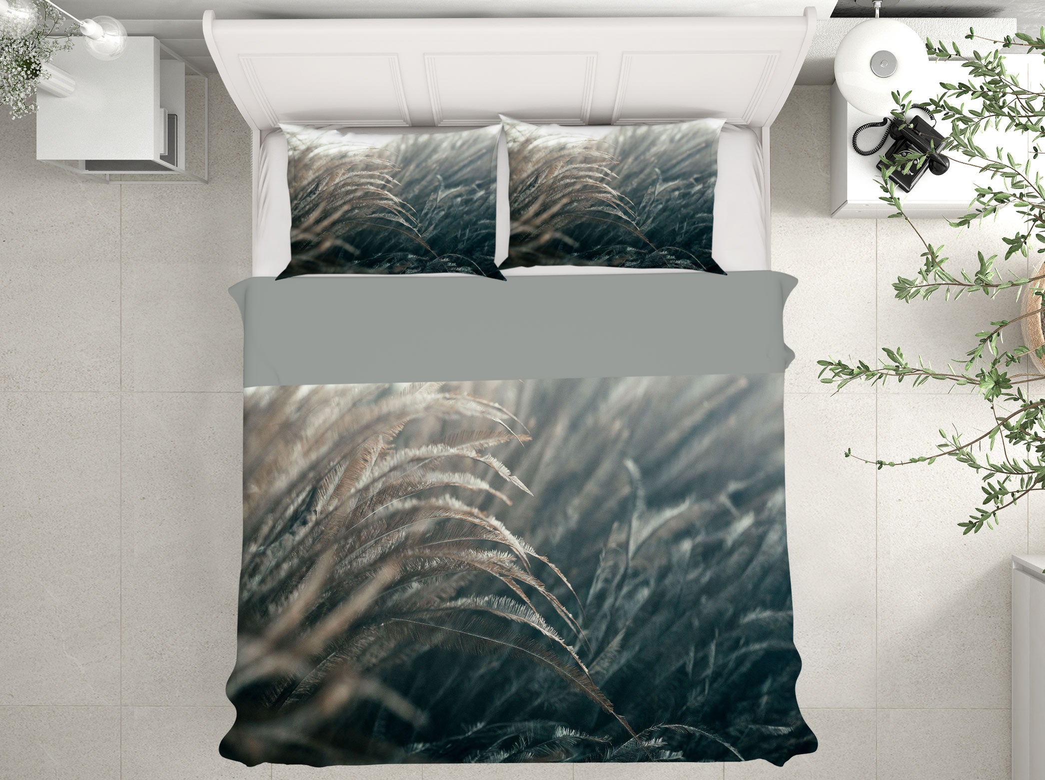 3D Reed 60023 Bed Pillowcases Quilt