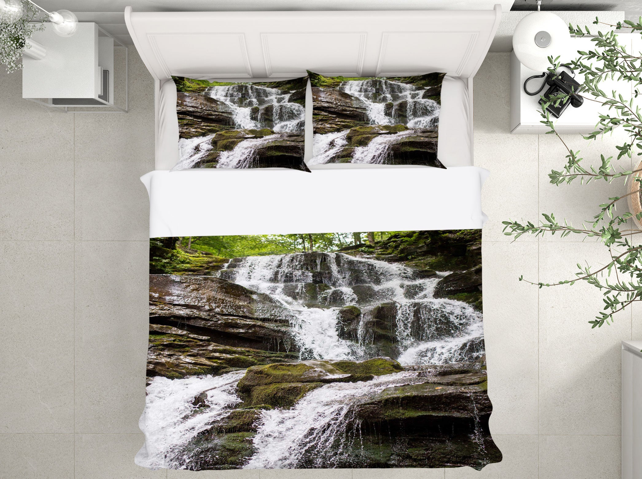 3D Stone Water 15150 Bed Pillowcases Quilt