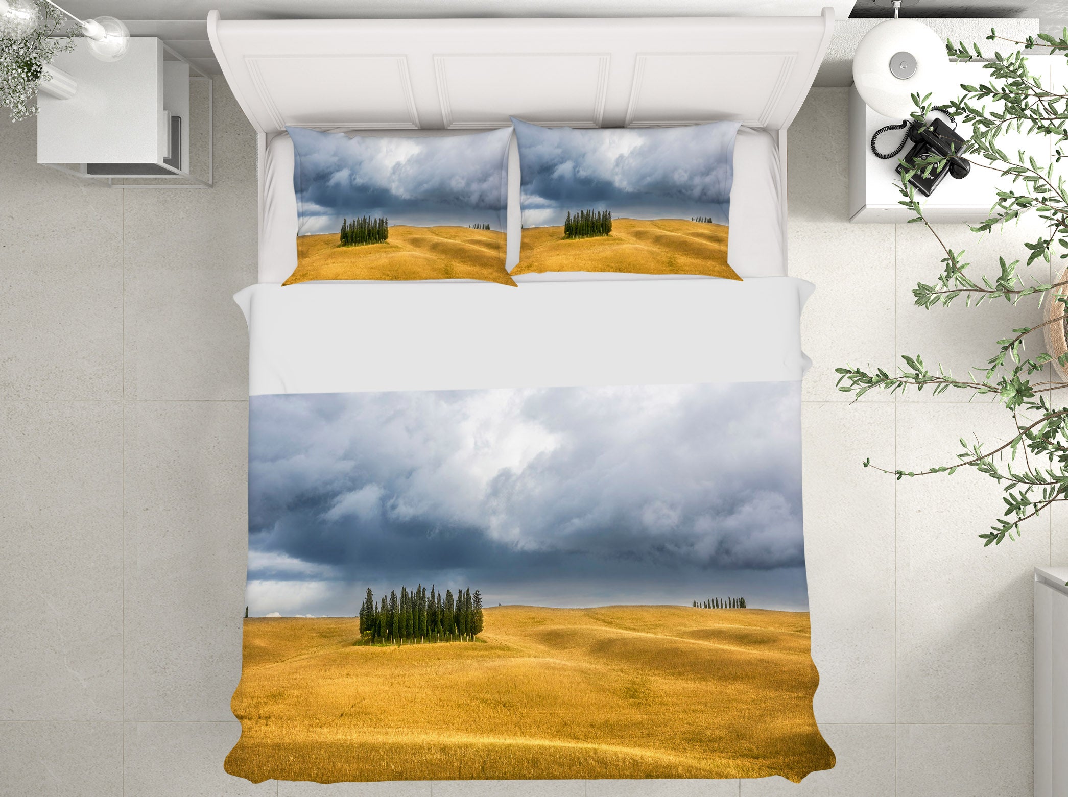 3D Yellow Grassland 085 Marco Carmassi Bedding Bed Pillowcases Quilt