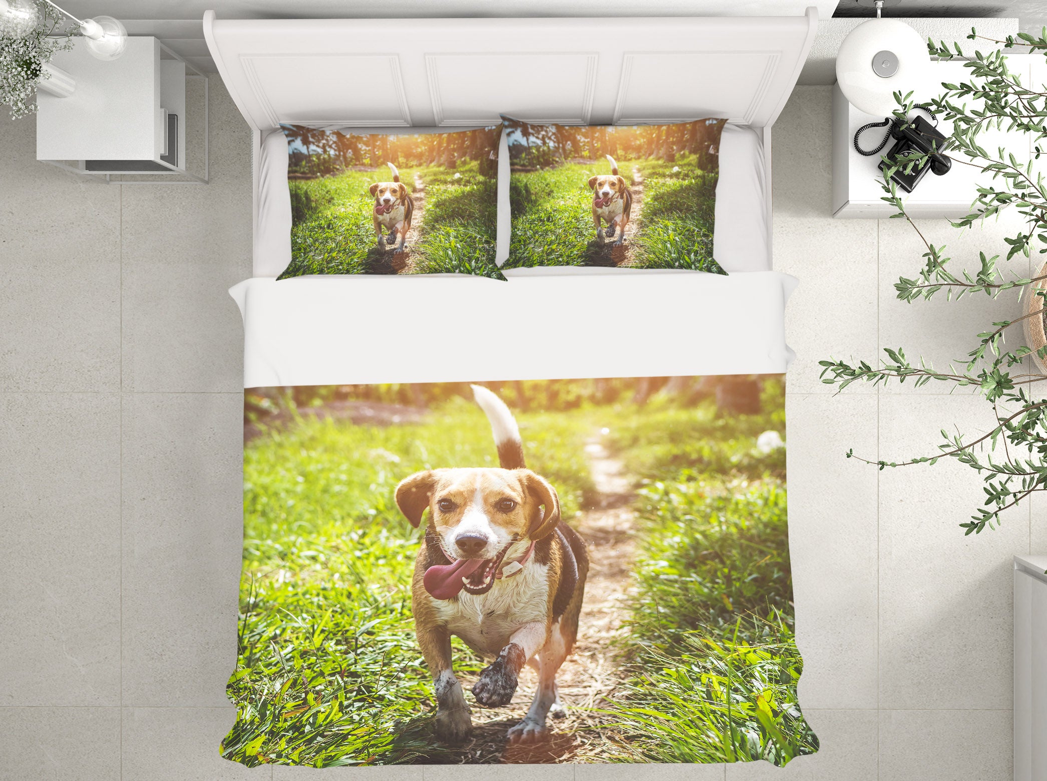 3D Dog 21030 Bed Pillowcases Quilt