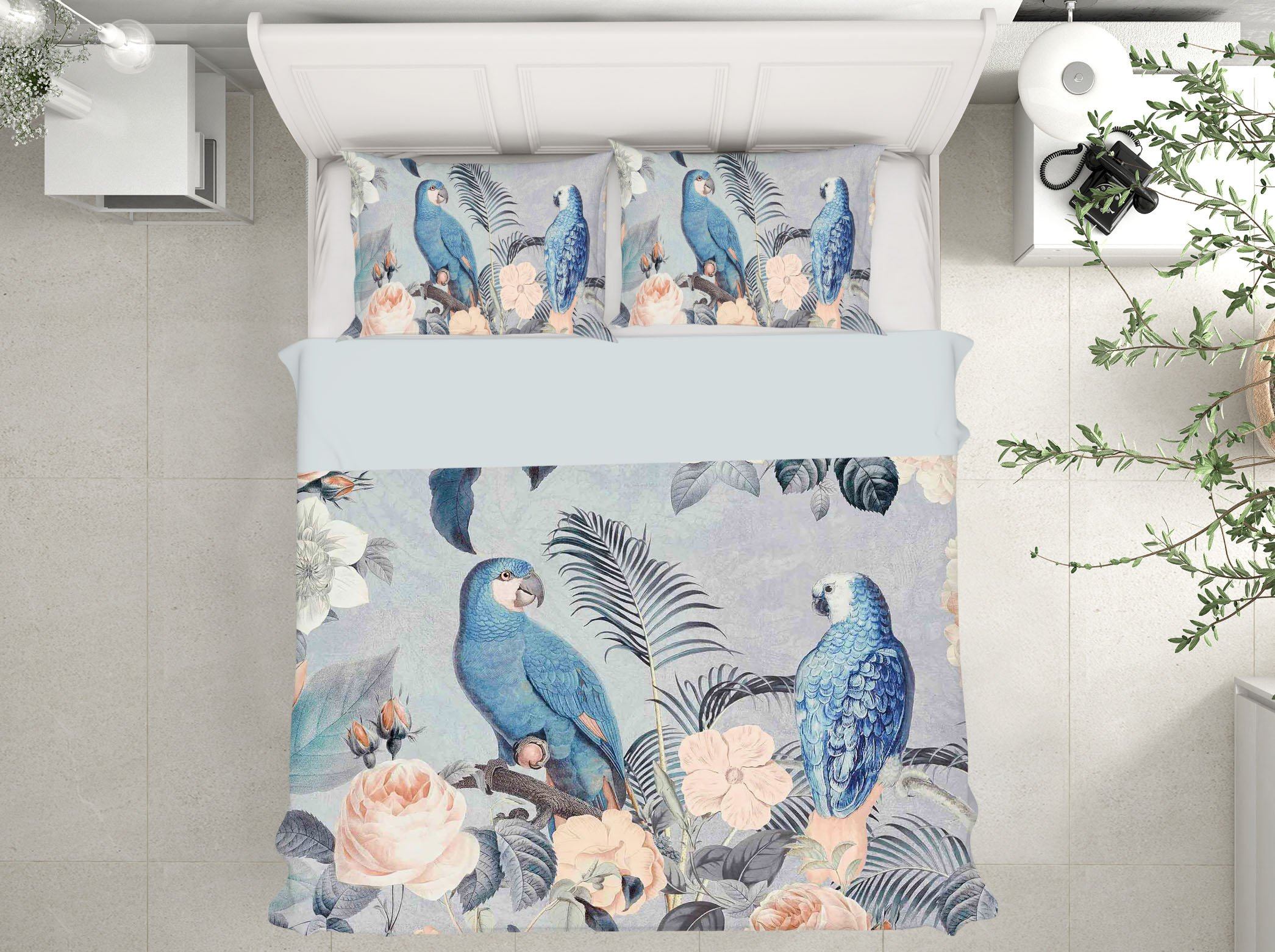 3D Bird Family 2129 Andrea haase Bedding Bed Pillowcases Quilt Quiet Covers AJ Creativity Home 