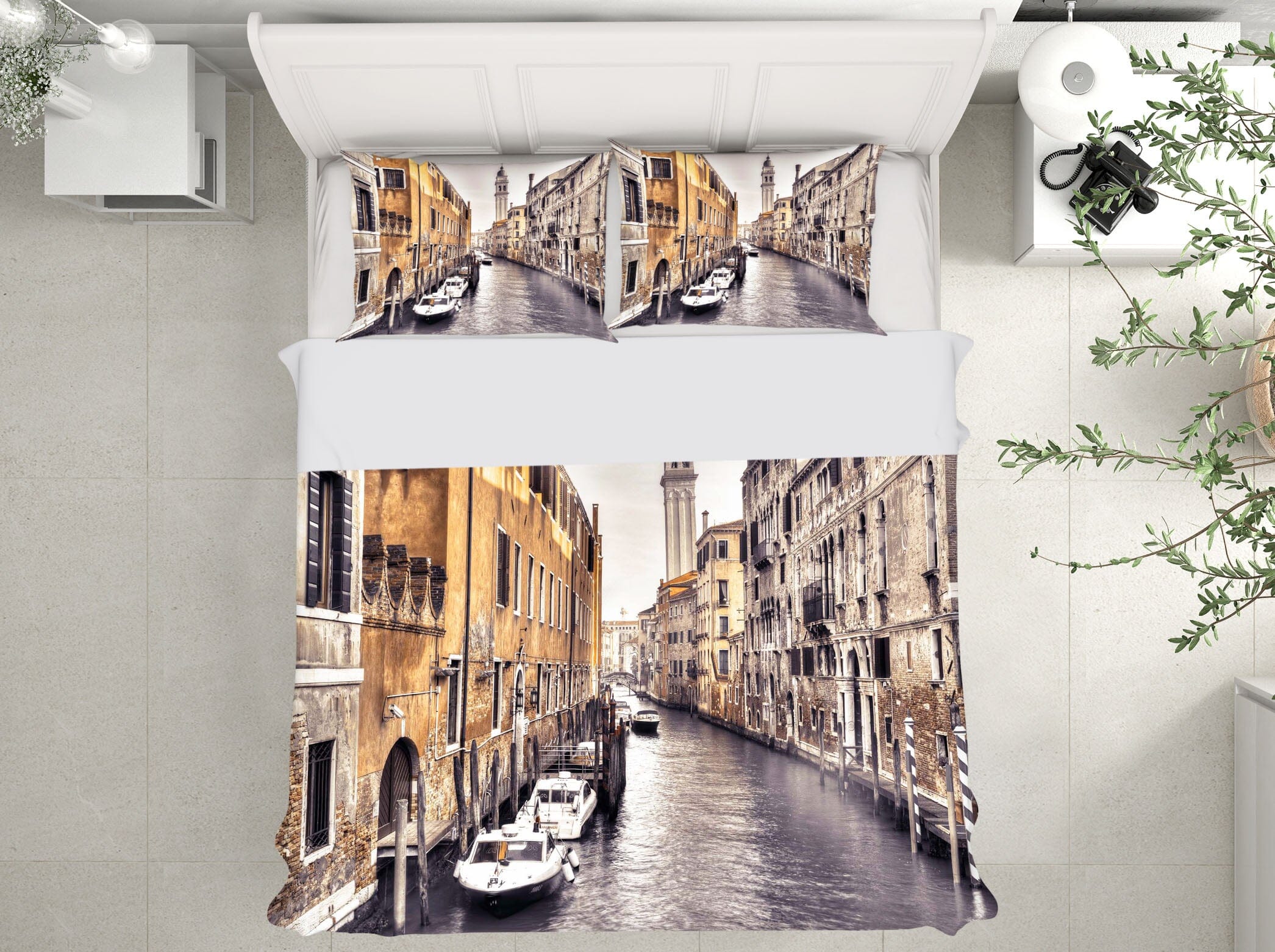 3D Venice River 2005 Assaf Frank Bedding Bed Pillowcases Quilt Quiet Covers AJ Creativity Home 
