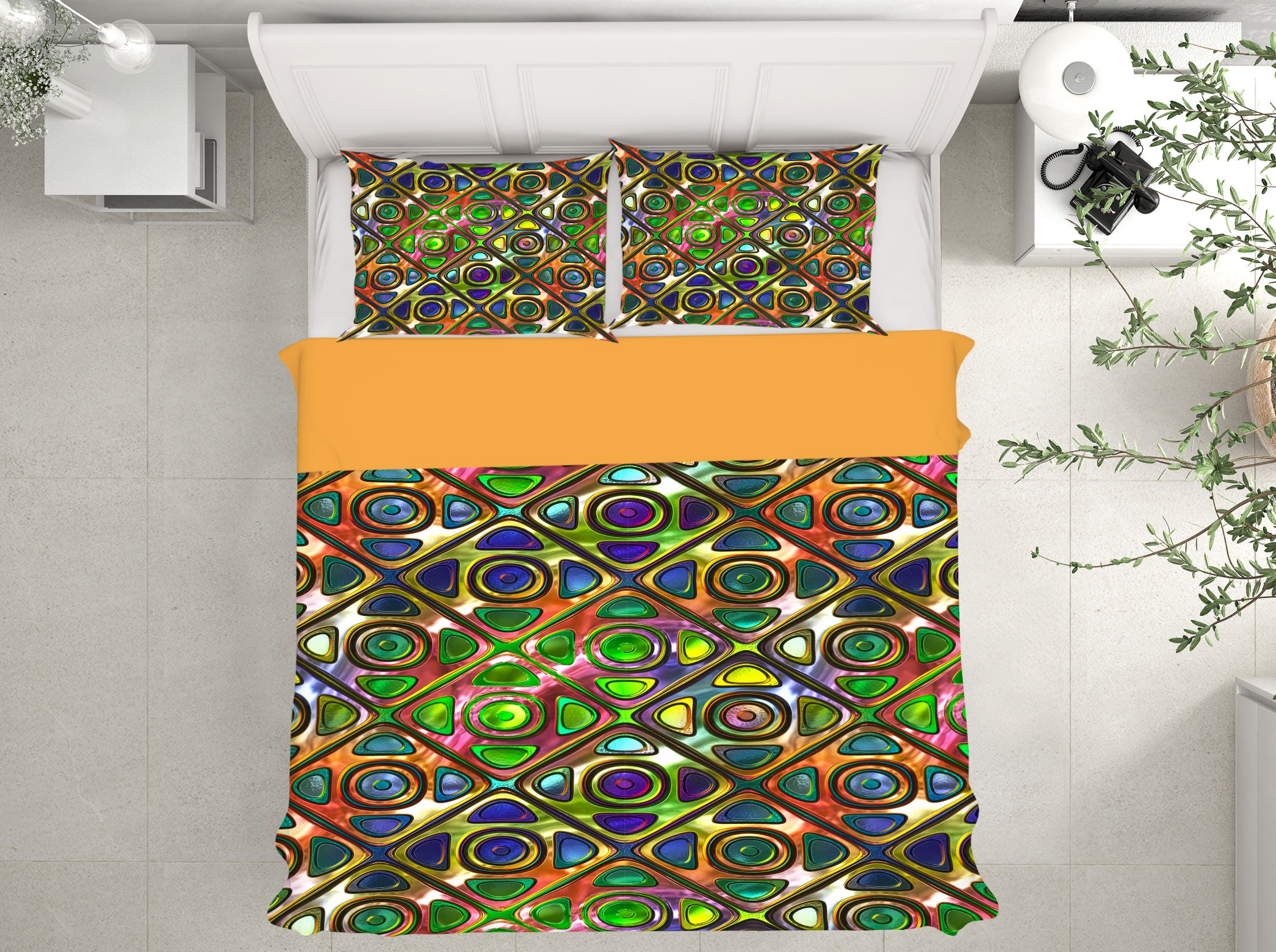 3D Pattern Lines 14065 Bed Pillowcases Quilt