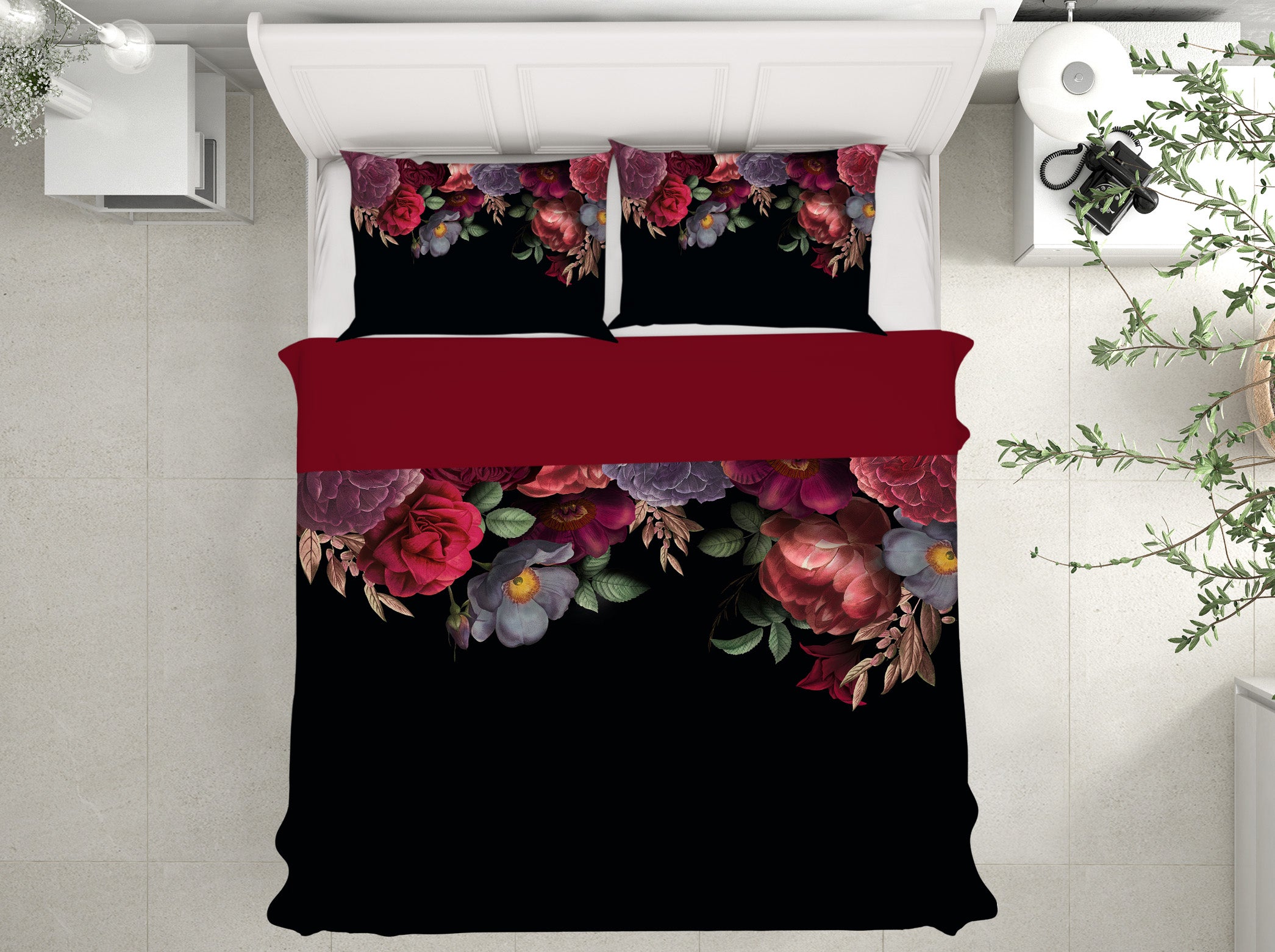 3D Roses Blooming 041 Uta Naumann Bedding Bed Pillowcases Quilt