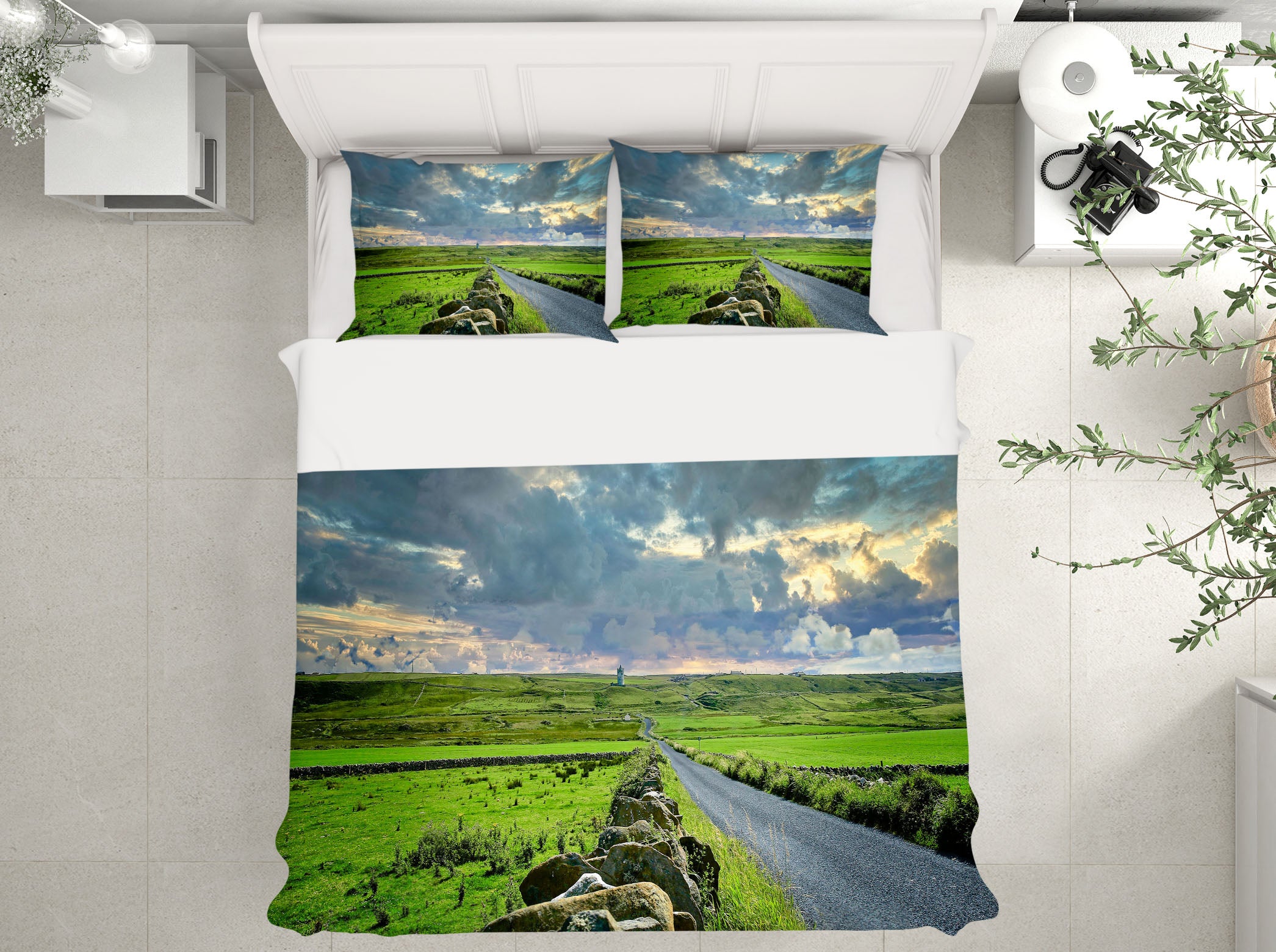 3D Highway Lawn 8674 Kathy Barefield Bedding Bed Pillowcases Quilt