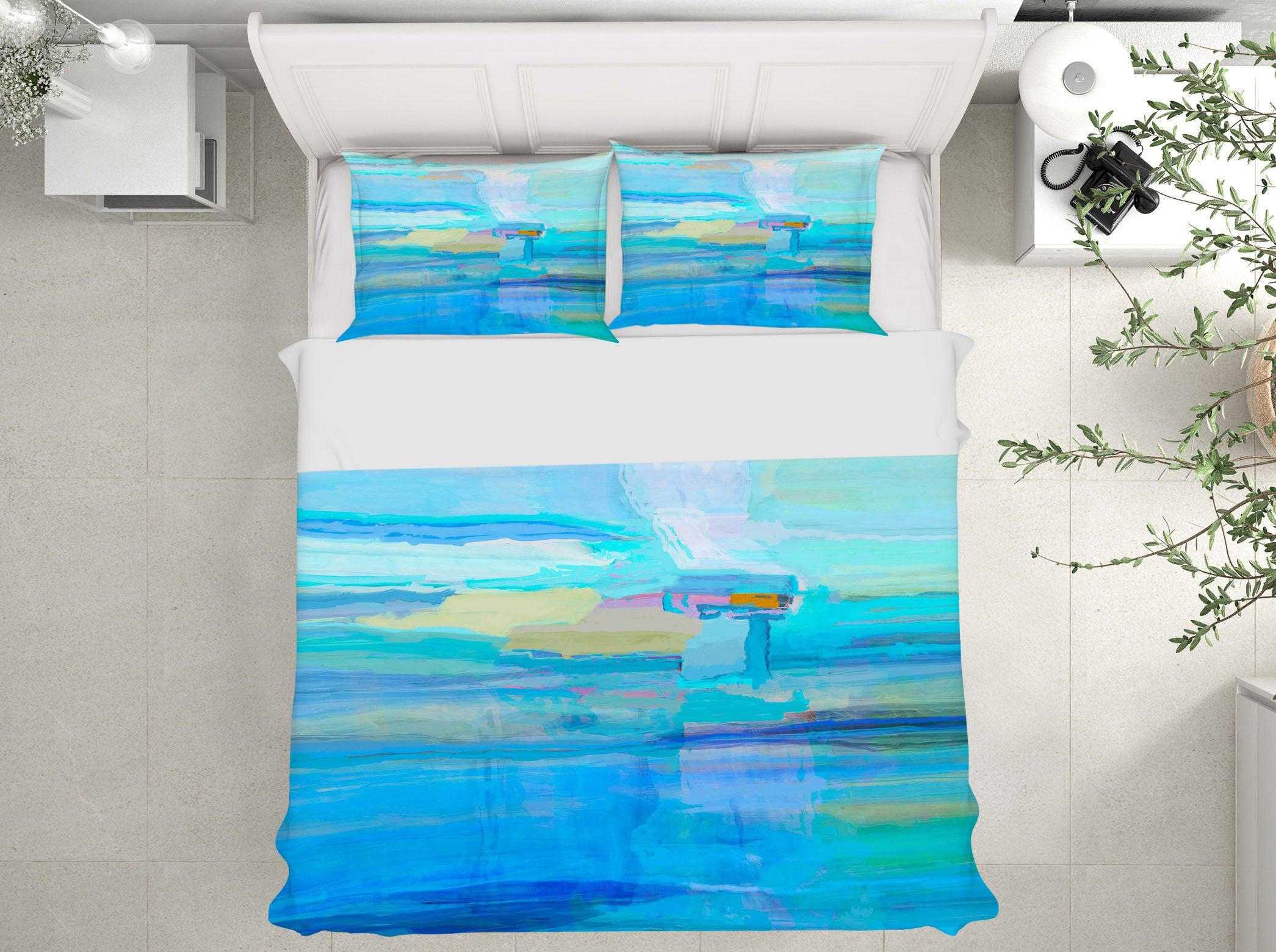 3D Blue Sea 2107 Michael Tienhaara Bedding Bed Pillowcases Quilt Quiet Covers AJ Creativity Home 