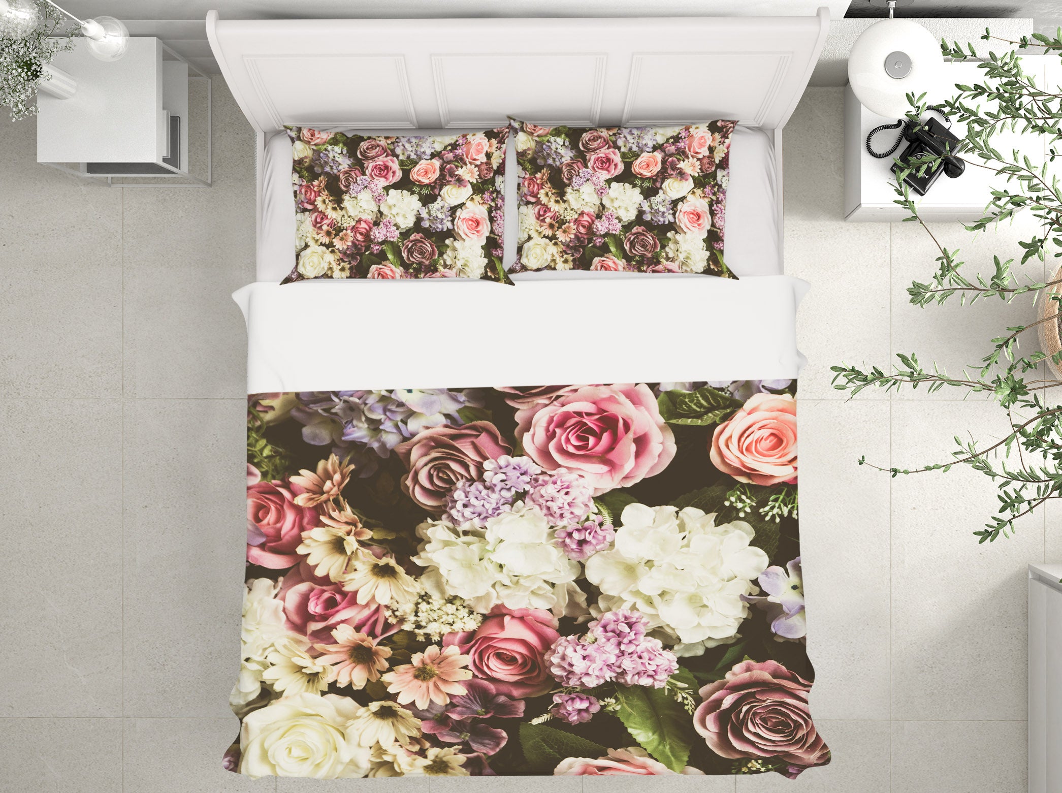 3D Flowers 14218 Bed Pillowcases Quilt