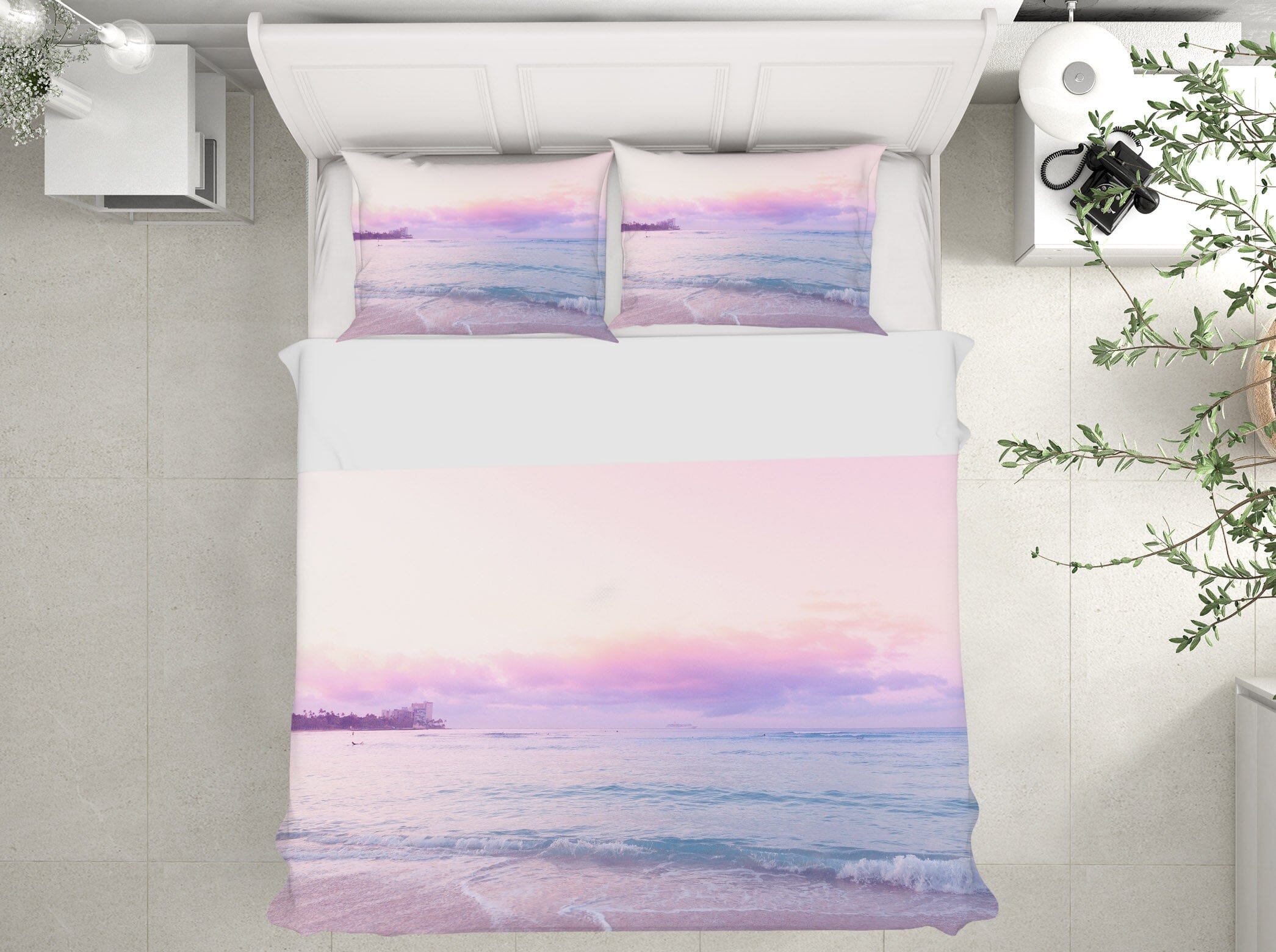3D Pink Sky 2013 Noirblanc777 Bedding Bed Pillowcases Quilt Quiet Covers AJ Creativity Home 