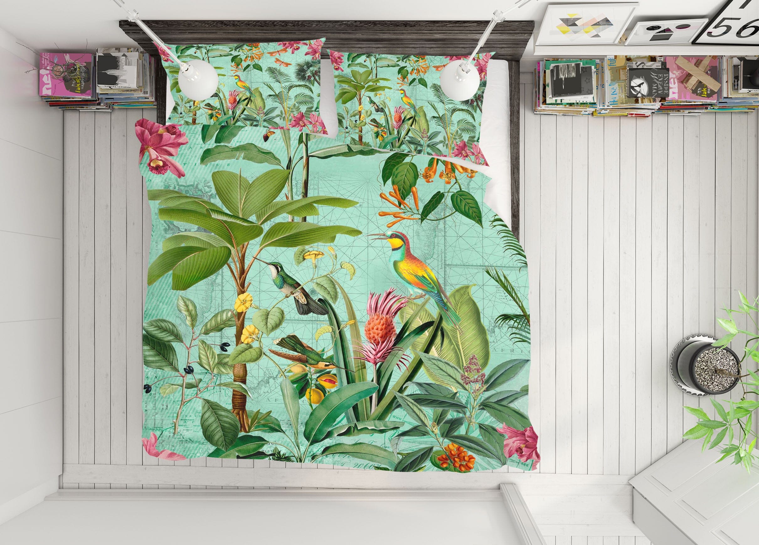 3D Happy Forest 126 Andrea haase Bedding Bed Pillowcases Quilt Quiet Covers AJ Creativity Home 