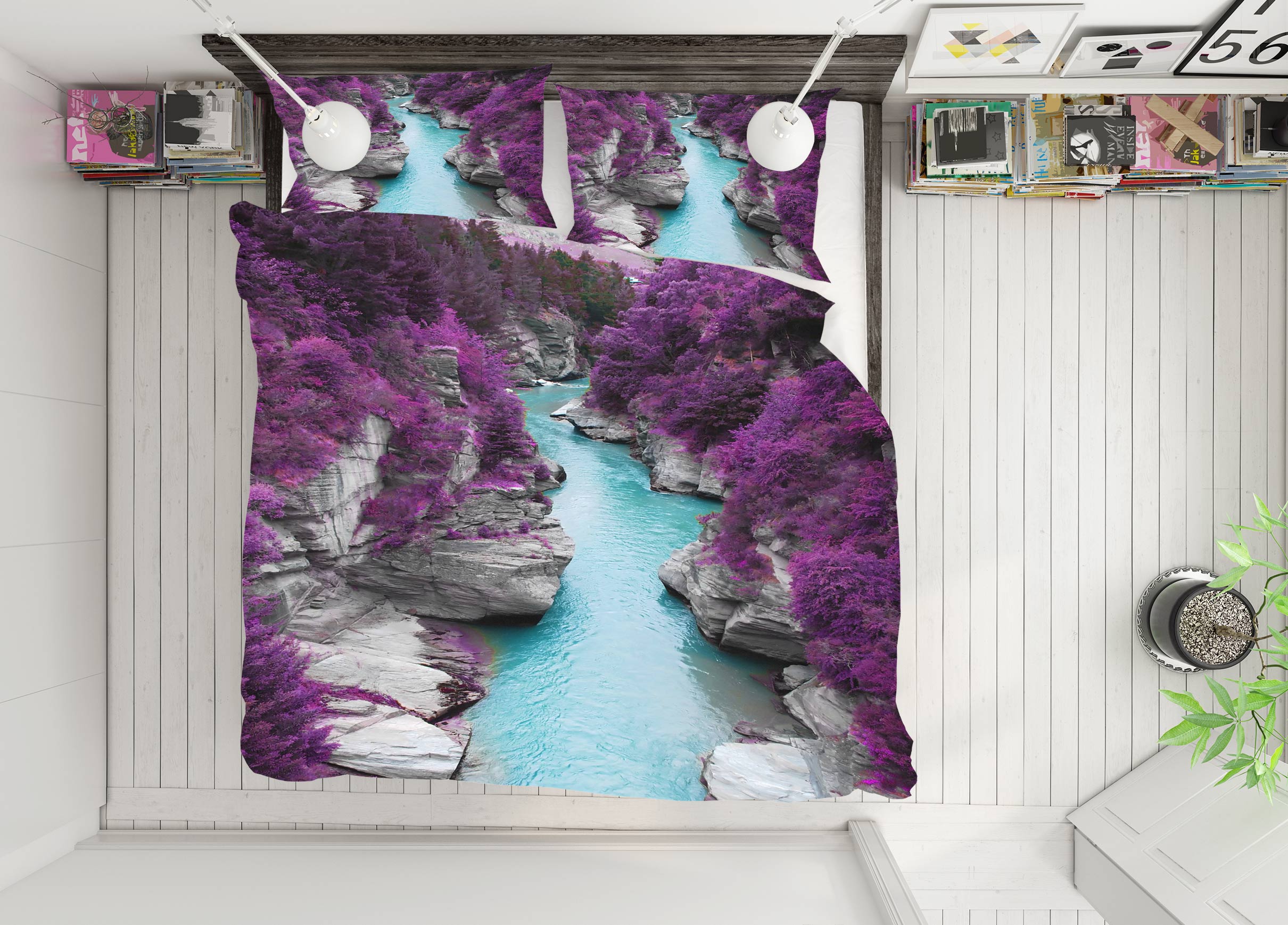 3D Canyon 15091 Bed Pillowcases Quilt