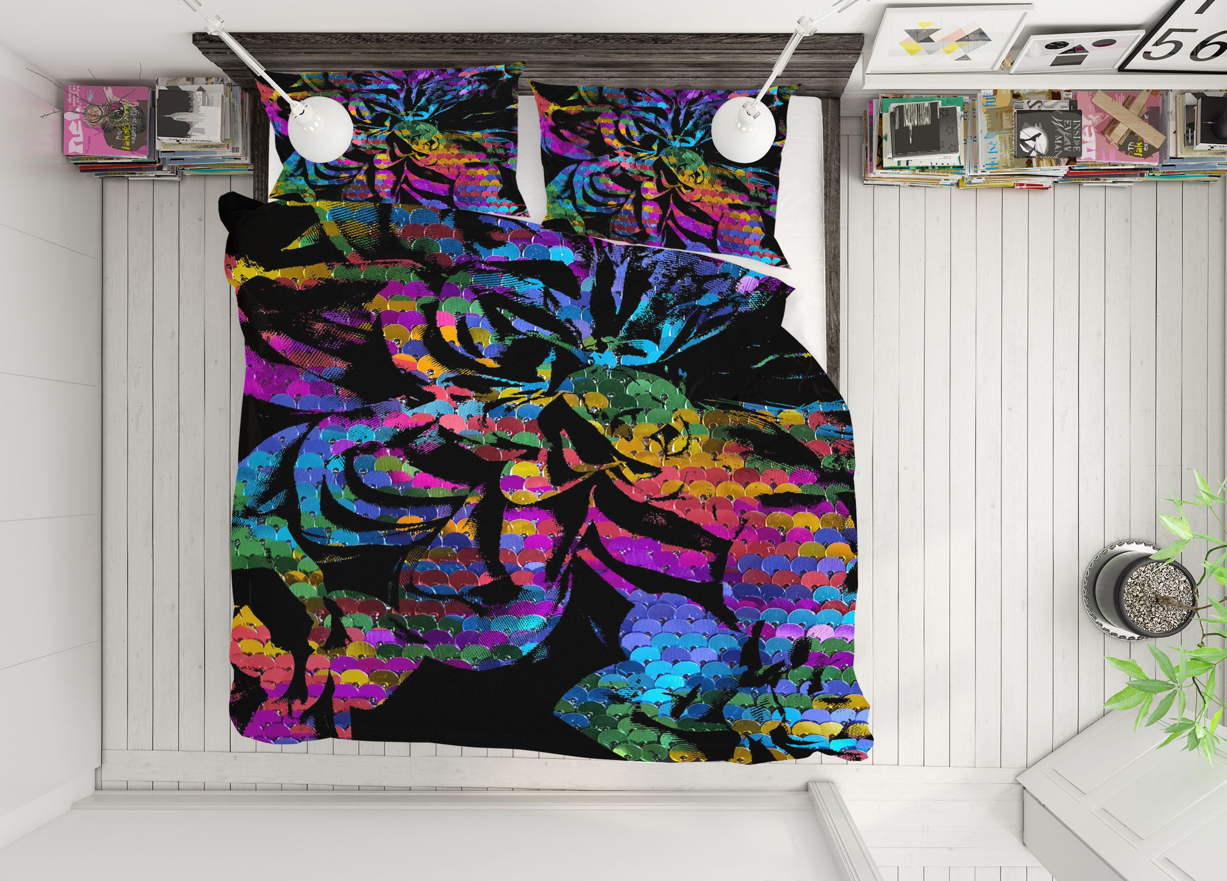 3D Color Scale Pattern 19125 Shandra Smith Bedding Bed Pillowcases Quilt