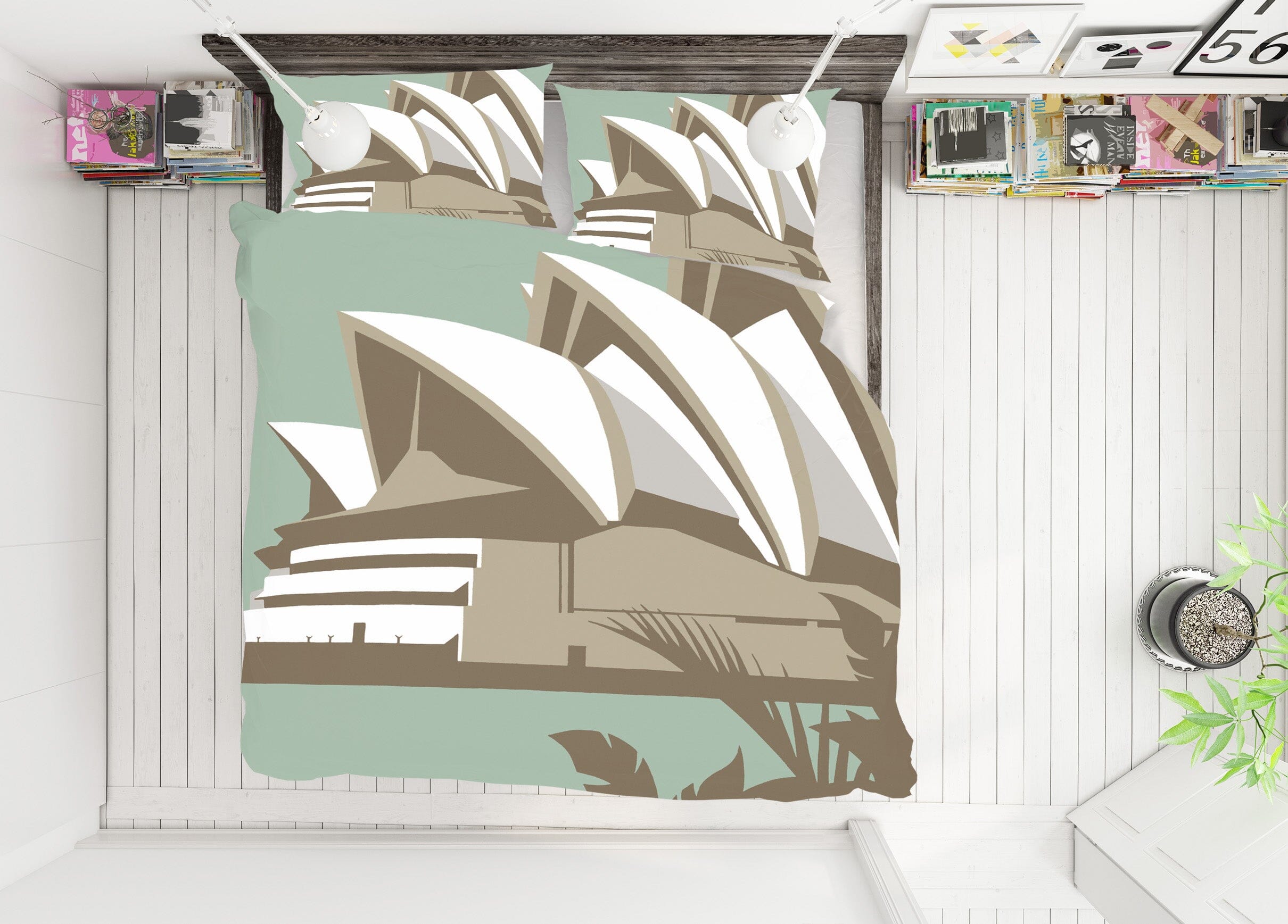 3D Sydney Opera House 2073 Steve Read Bedding Bed Pillowcases Quilt Quiet Covers AJ Creativity Home 