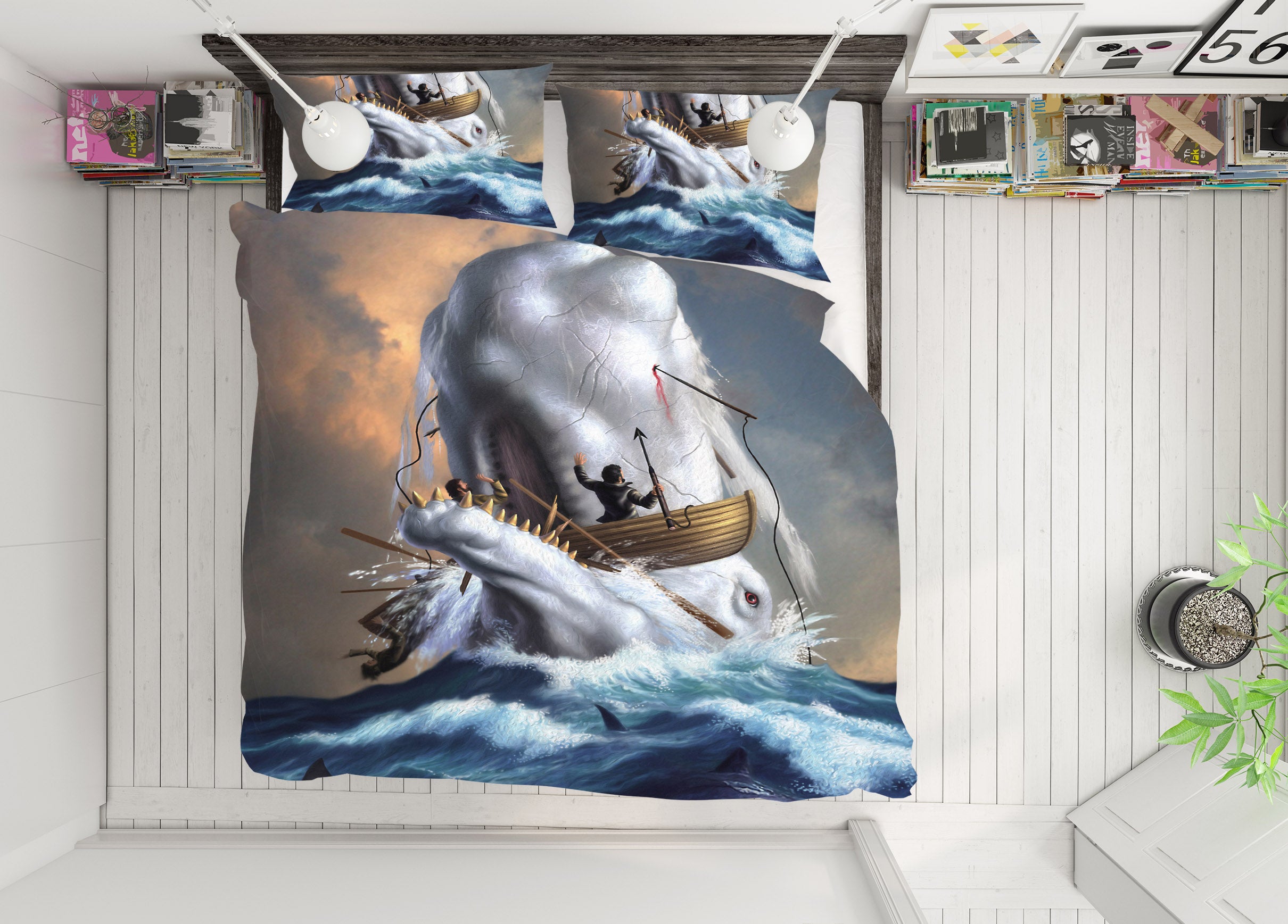 3D Waves Ferry 86032 Jerry LoFaro bedding Bed Pillowcases Quilt