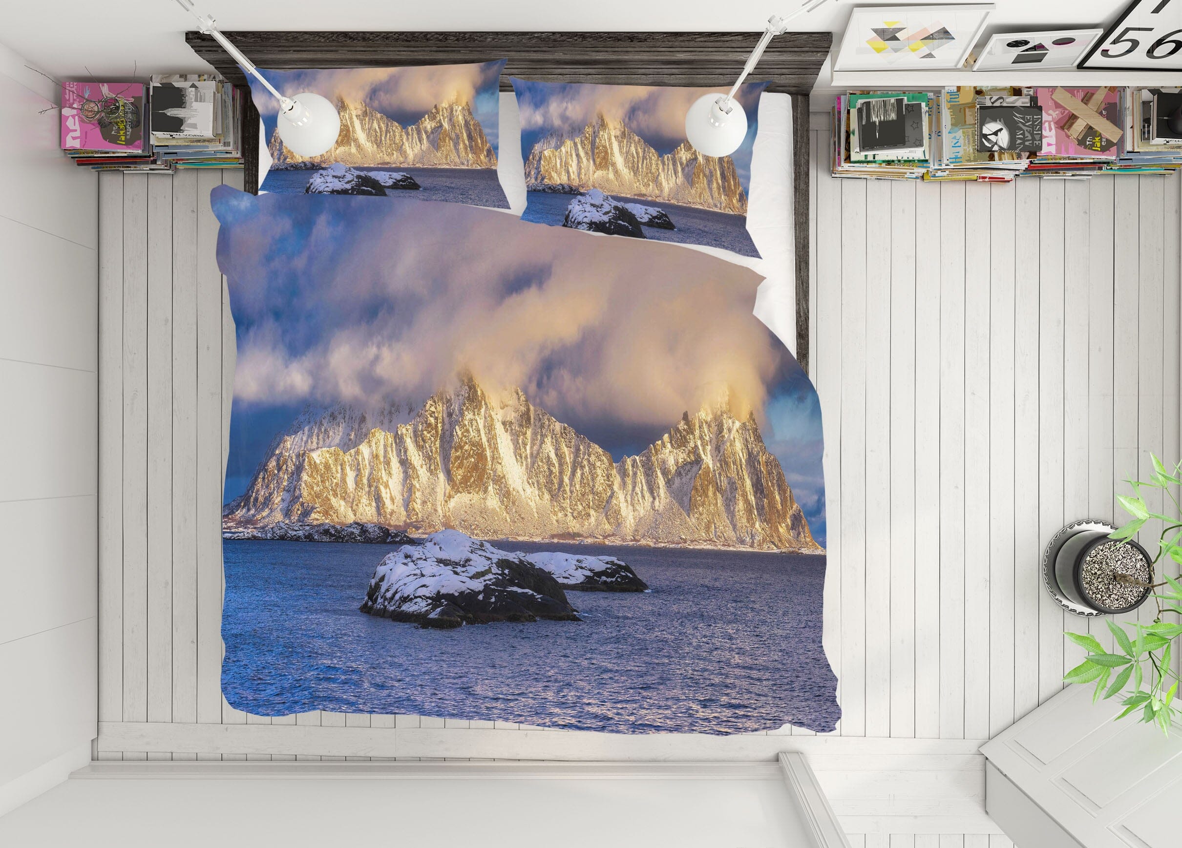 3D Volcanic Eruptions 2152 Marco Carmassi Bedding Bed Pillowcases Quilt Quiet Covers AJ Creativity Home 