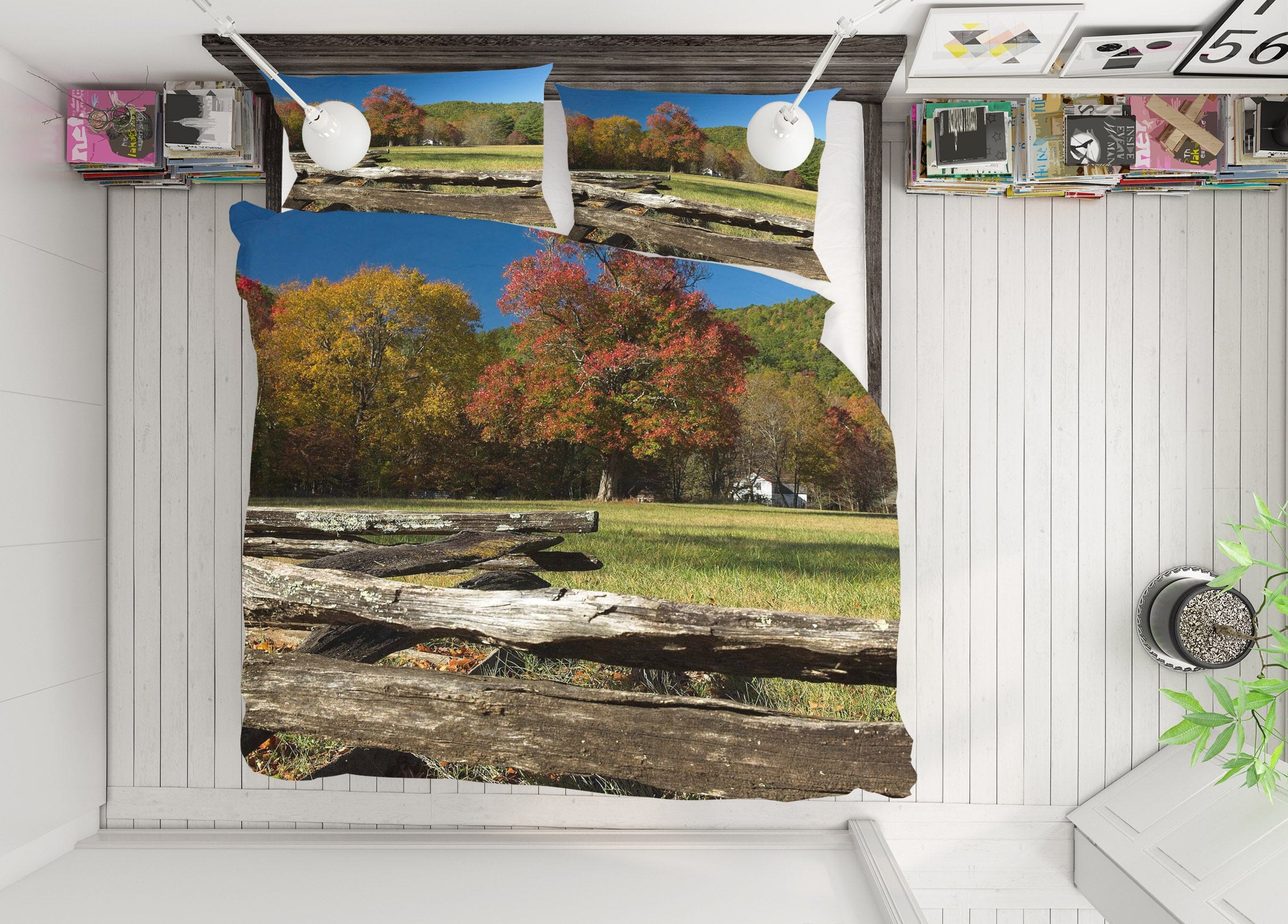 3D Natural Park 2128 Kathy Barefield Bedding Bed Pillowcases Quilt Quiet Covers AJ Creativity Home 