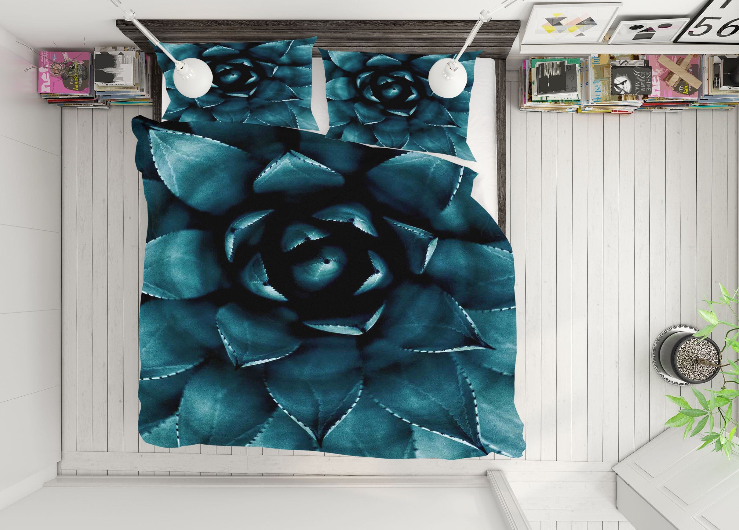 3D Green Flesh 2102 Boris Draschoff Bedding Bed Pillowcases Quilt Quiet Covers AJ Creativity Home 