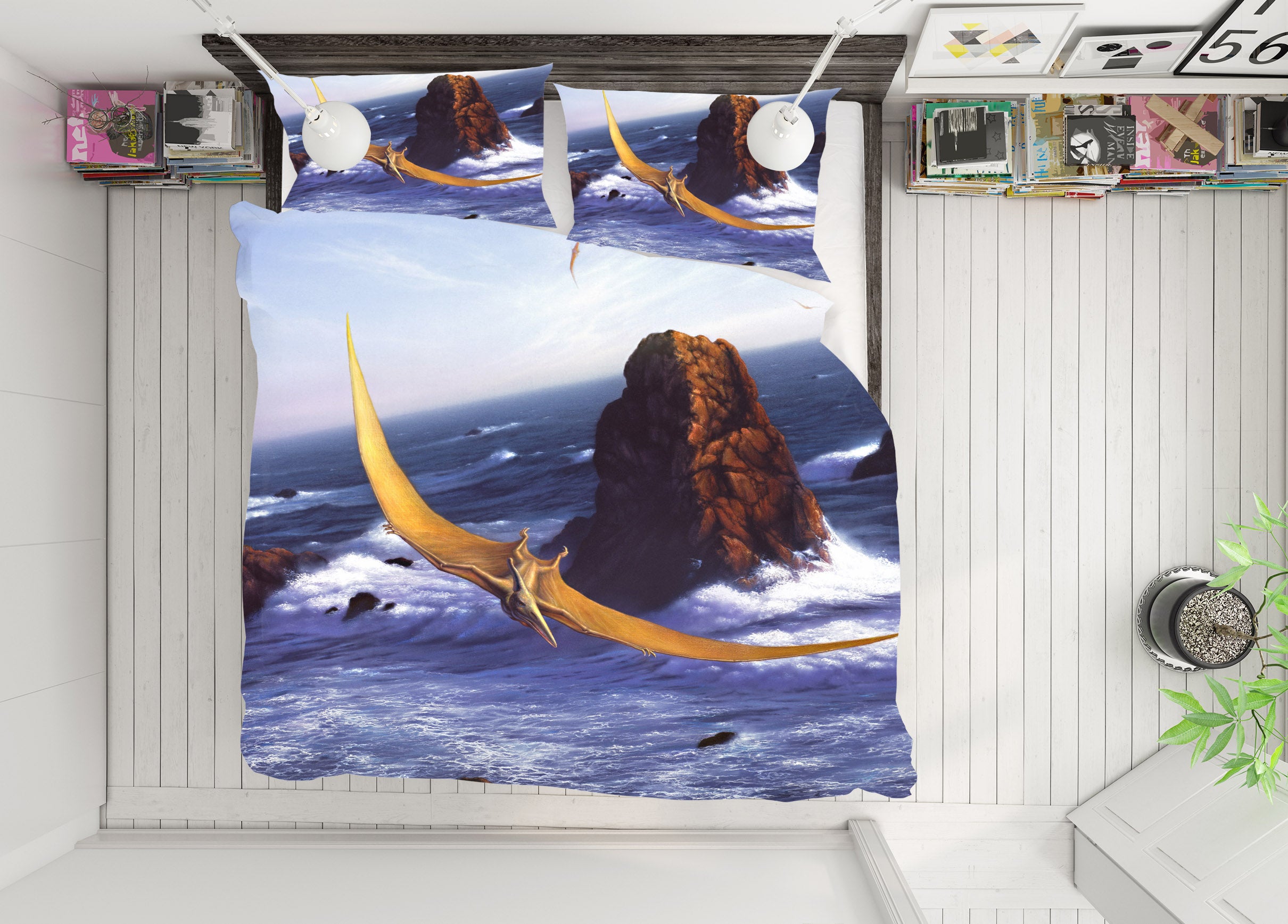 3D Pteranadon 86039 Jerry LoFaro bedding Bed Pillowcases Quilt