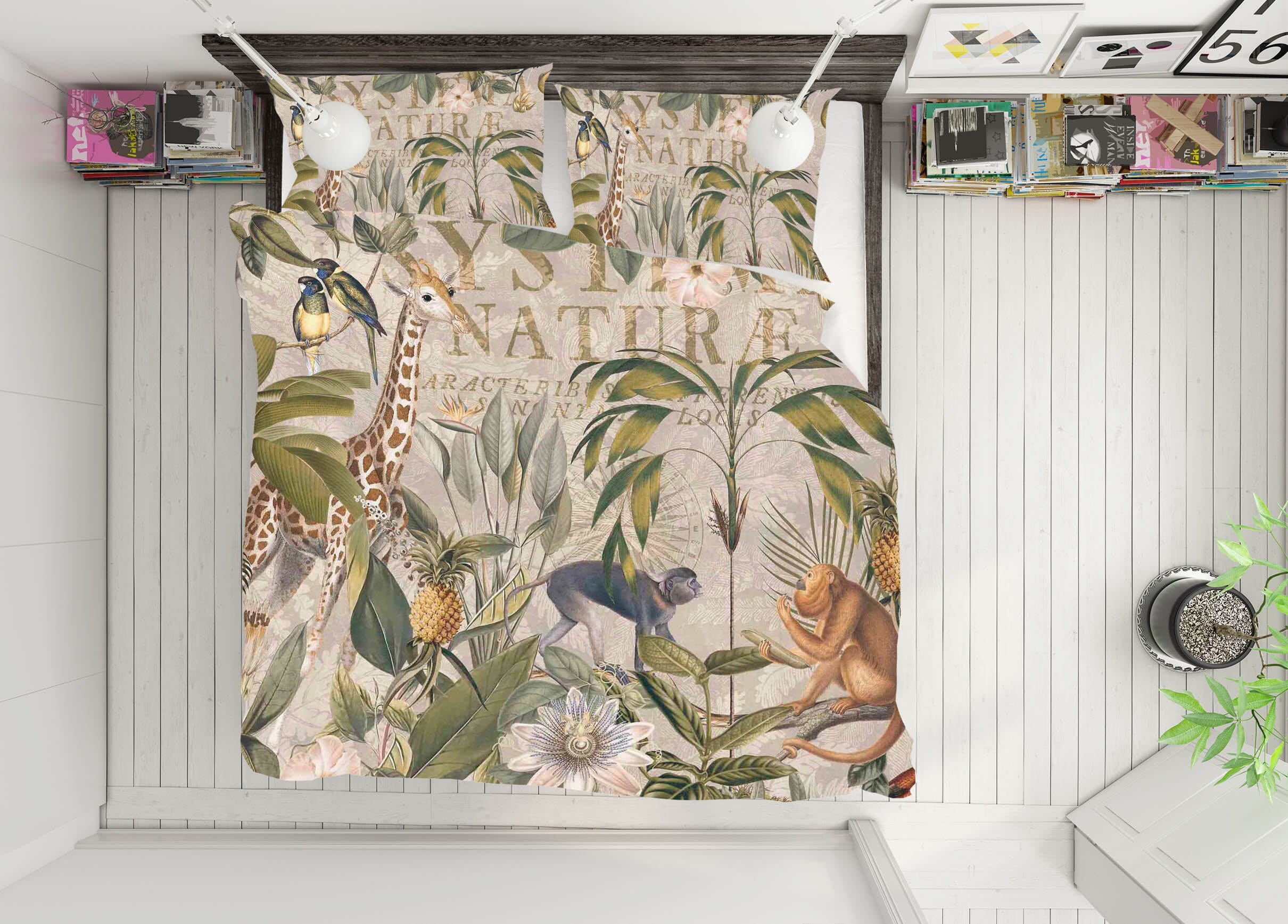 3D Get Along In Harmony 2139 Andrea haase Bedding Bed Pillowcases Quilt Quiet Covers AJ Creativity Home 