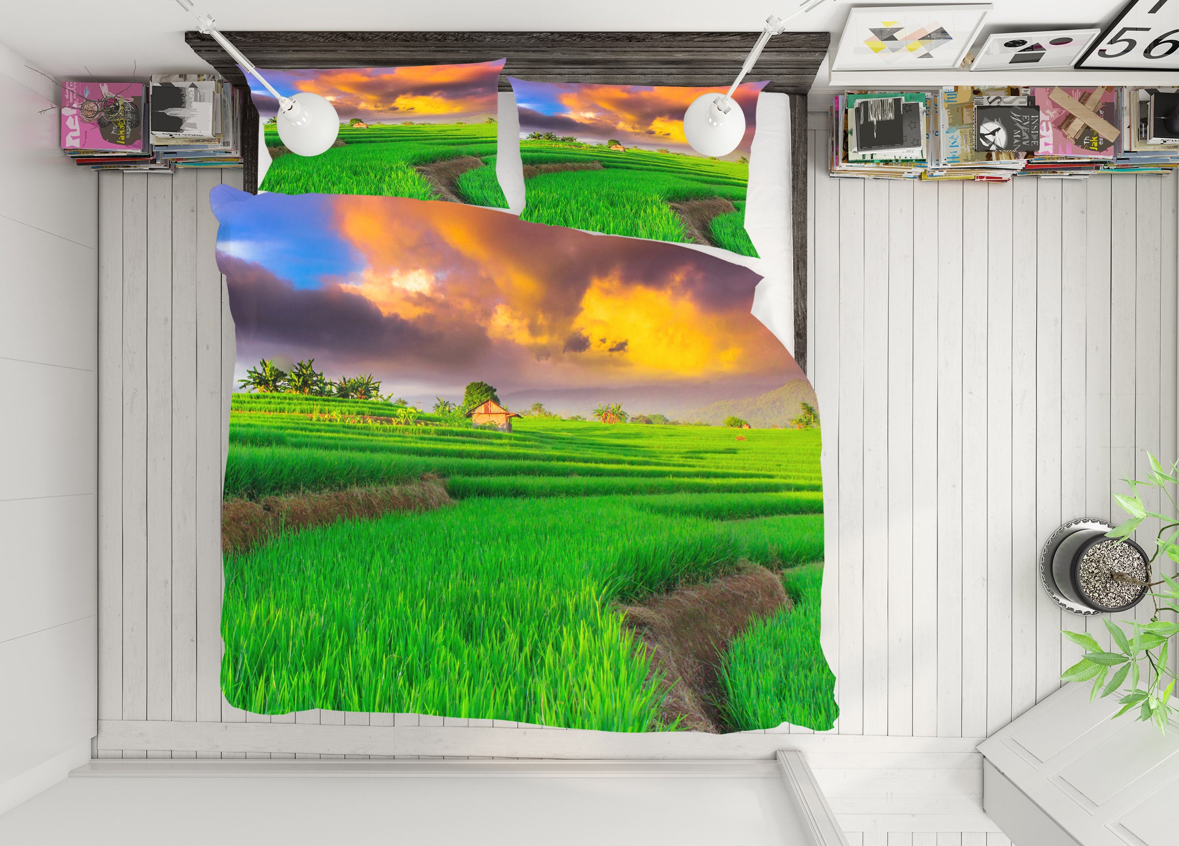 3D Grass 59114 Bed Pillowcases Quilt