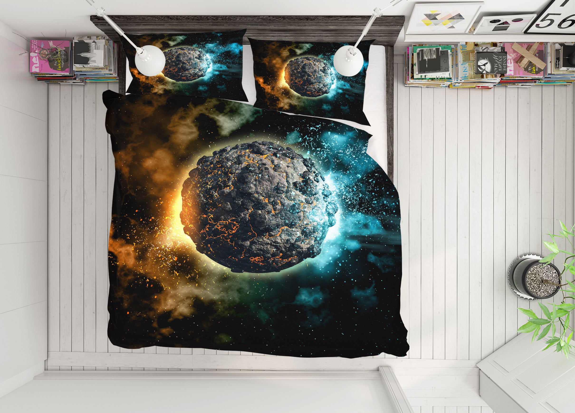 3D Planet 61032 Bed Pillowcases Quilt